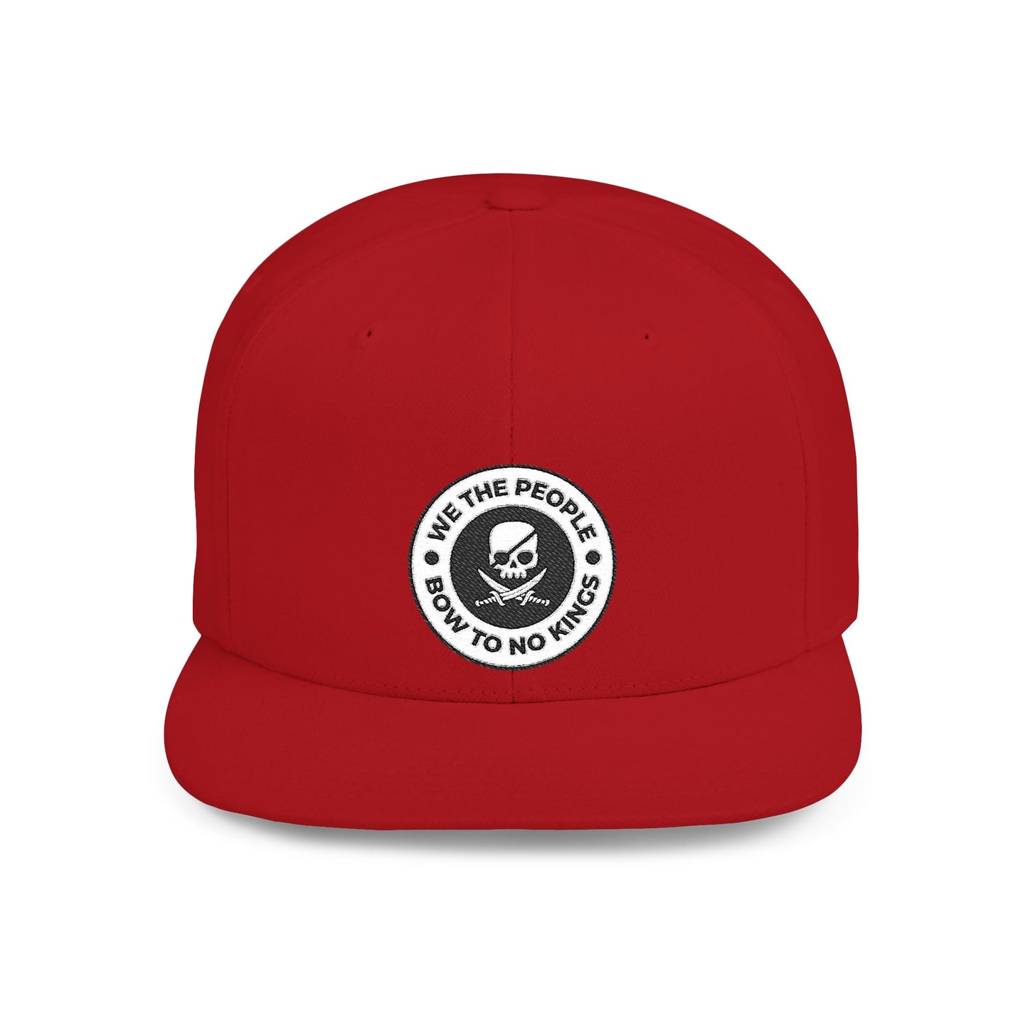 We The People Bow To No Kings – Flat Bill Snapback Hat