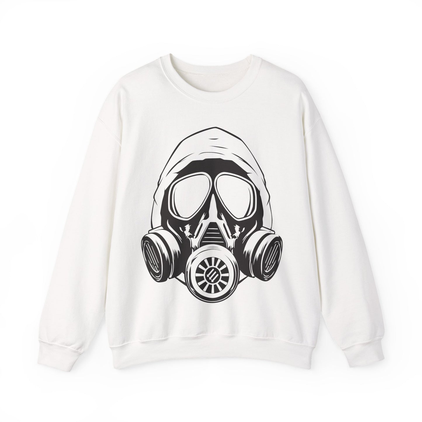 Hooded Antifa Gasmask Three Arrows - Sweatshirt