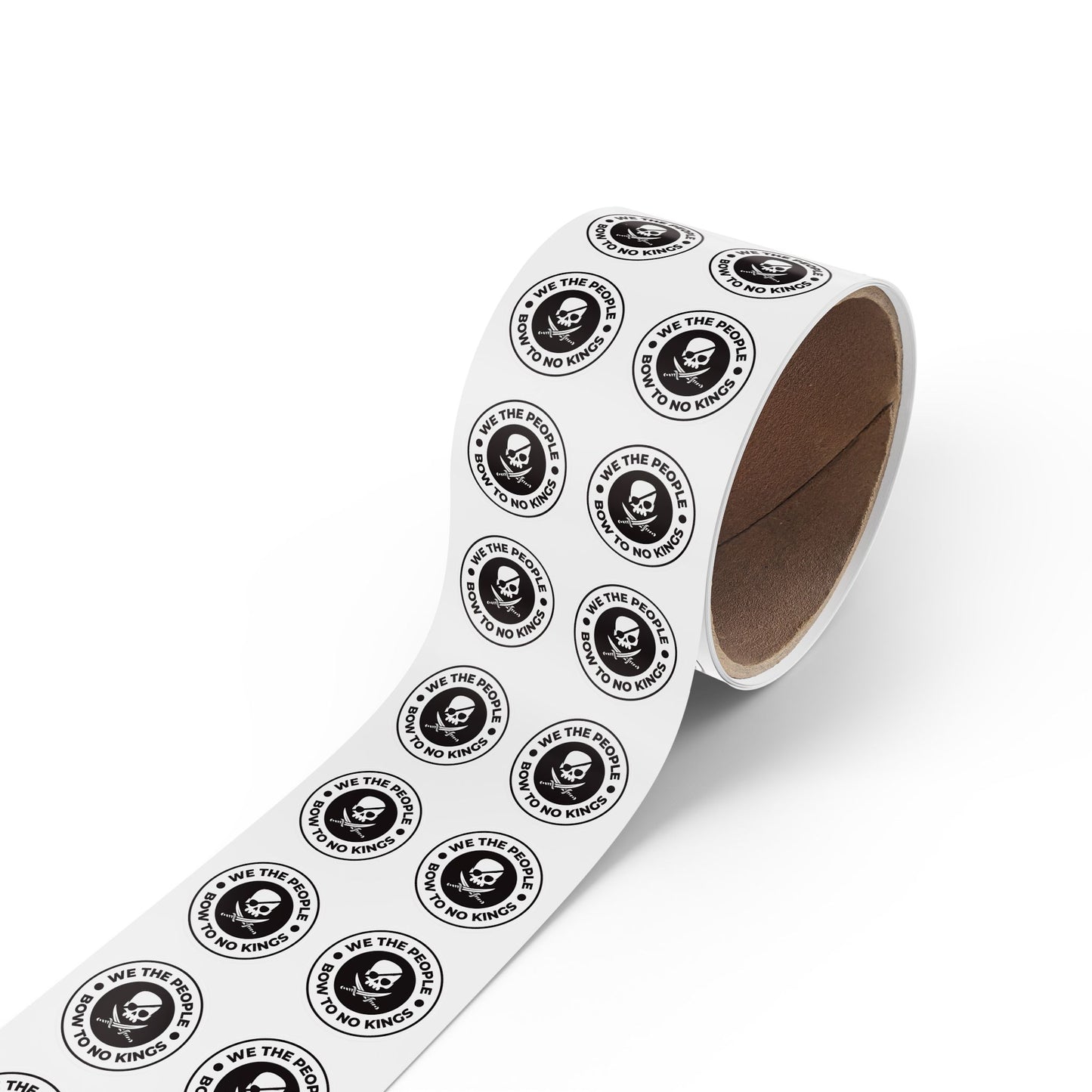 We The People Bow To No Kings Round Sticker Label Rolls