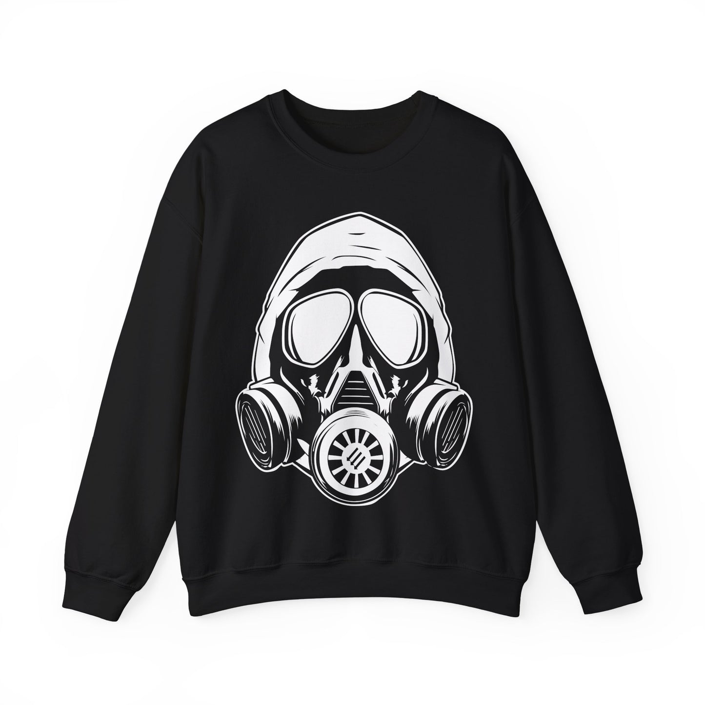 Hooded Antifa Gasmask Three Arrows - Sweatshirt