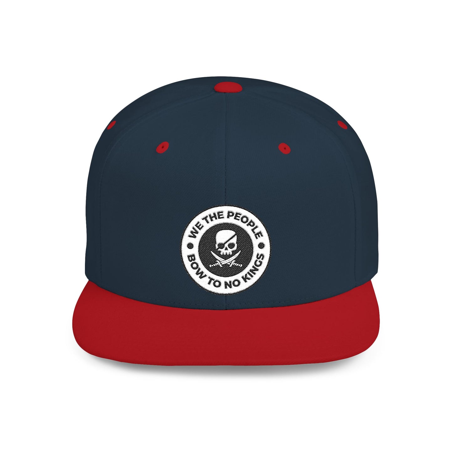 We The People Bow To No Kings – Flat Bill Snapback Hat