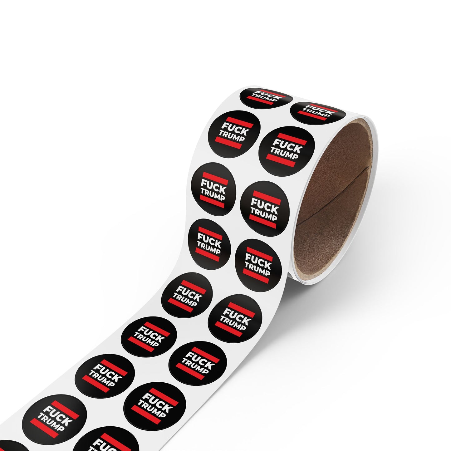 Fuck Trump Round Sticker Label Rolls