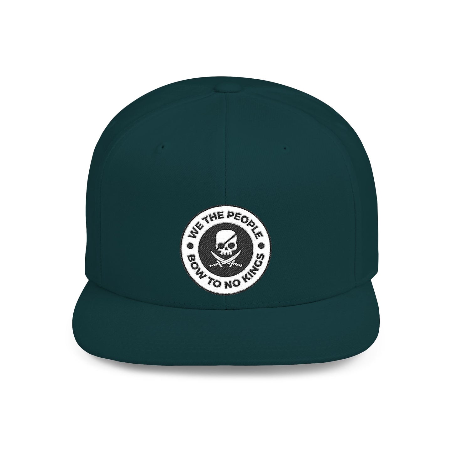 We The People Bow To No Kings – Flat Bill Snapback Hat