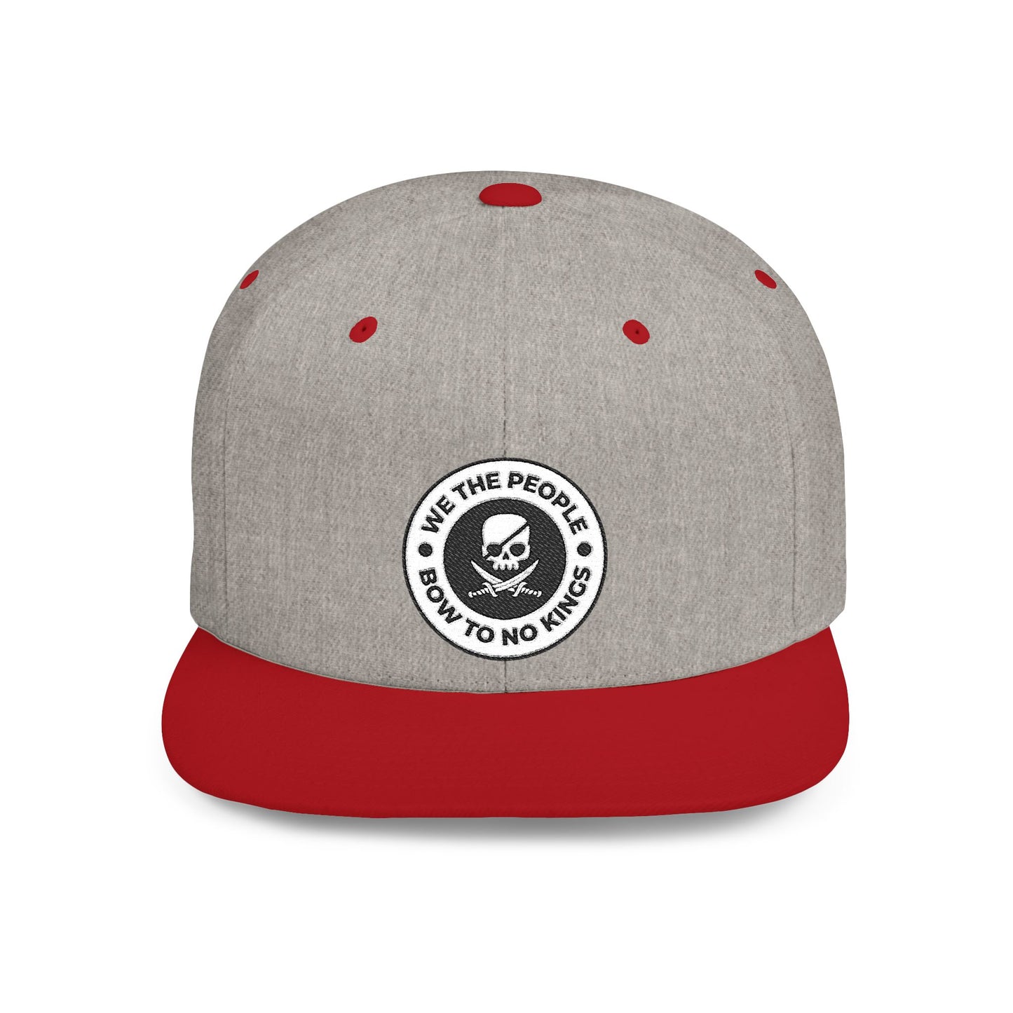 We The People Bow To No Kings – Flat Bill Snapback Hat