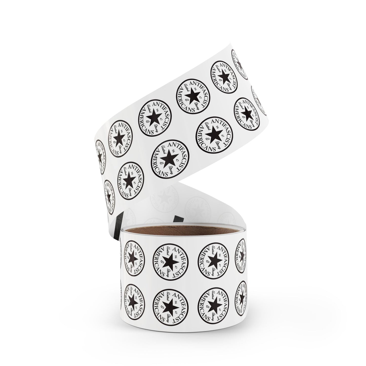 Antifascist Americans Round Sticker Label Rolls