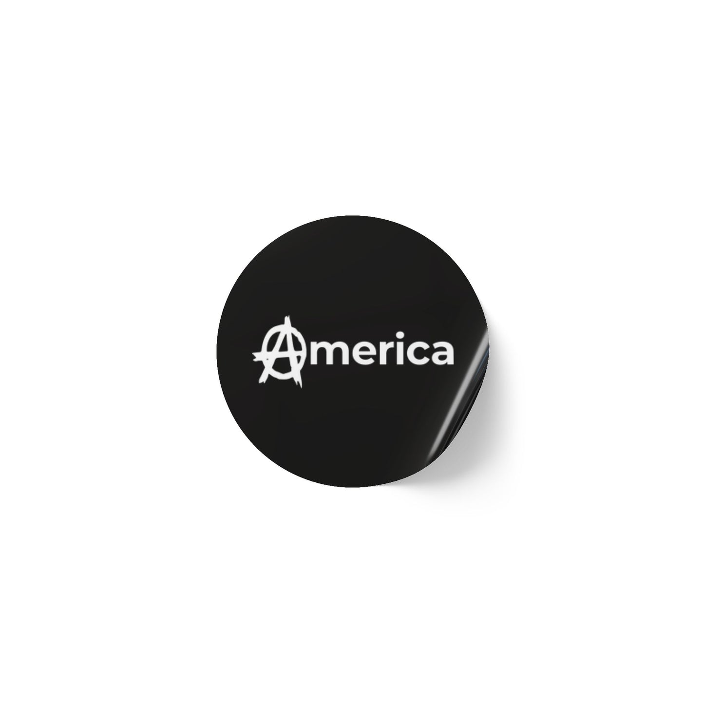 America Round Sticker Label Rolls