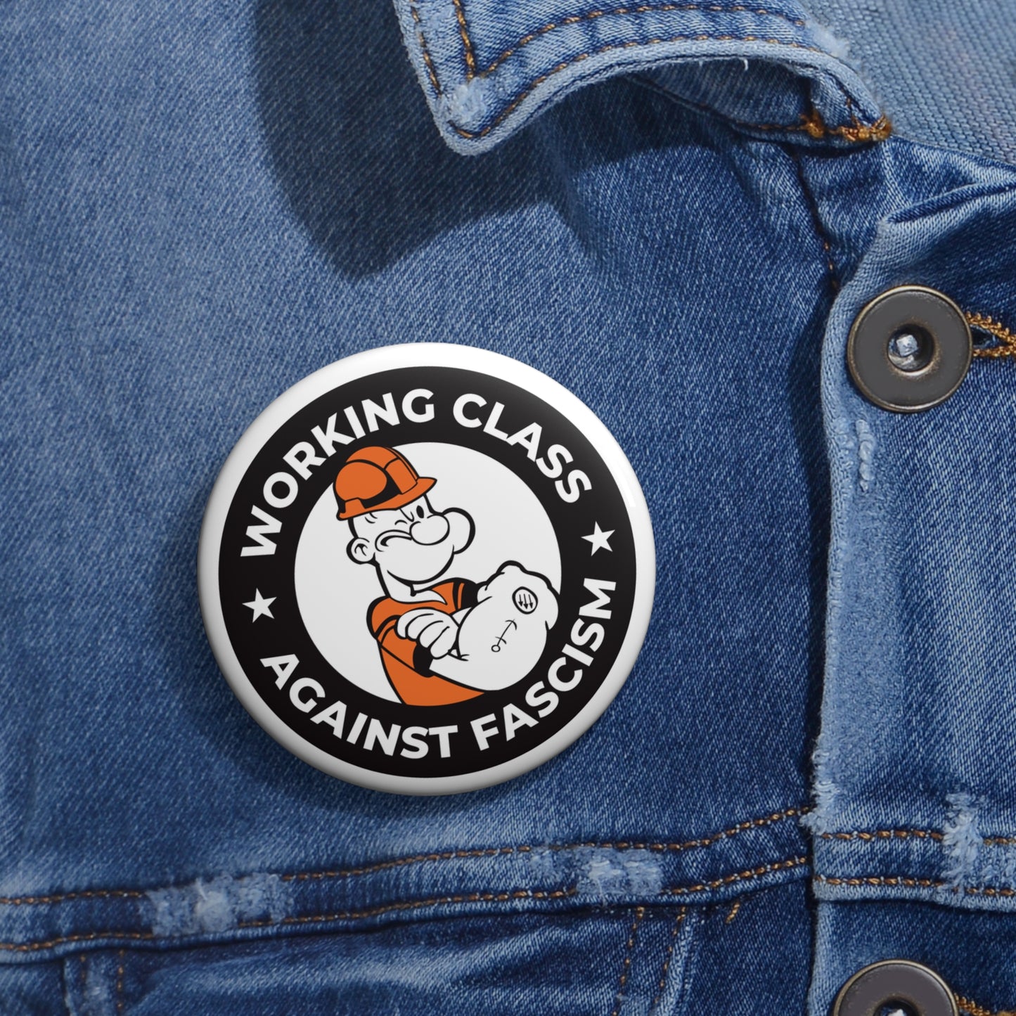 Working Class Against Fascism Pin Button