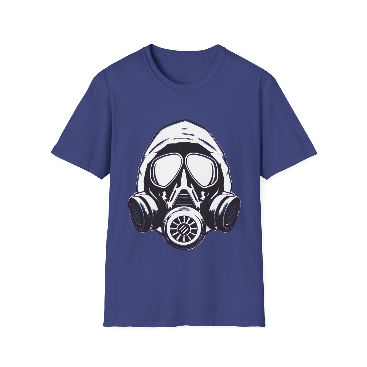 Hooded Antifa Gasmask Three Arrows T-shirt