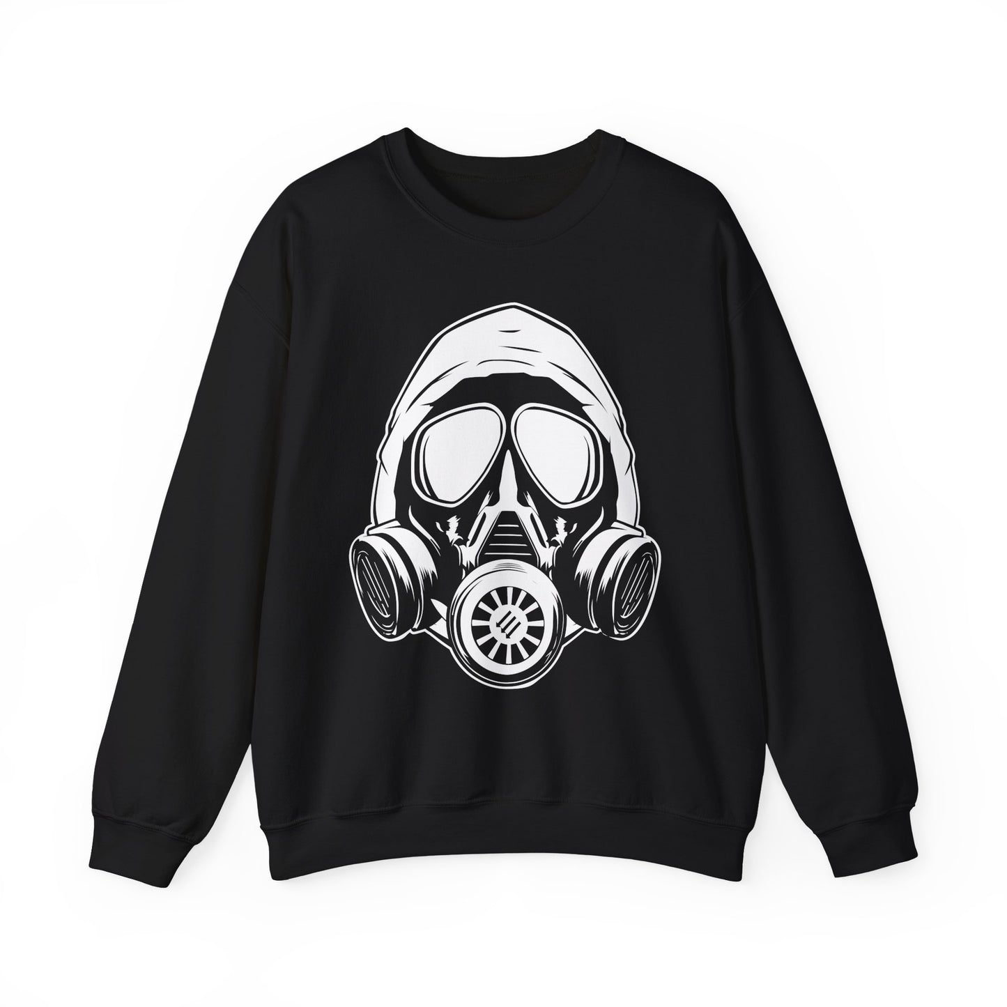 Hooded Antifa Gasmask Three Arrows - Sweatshirt