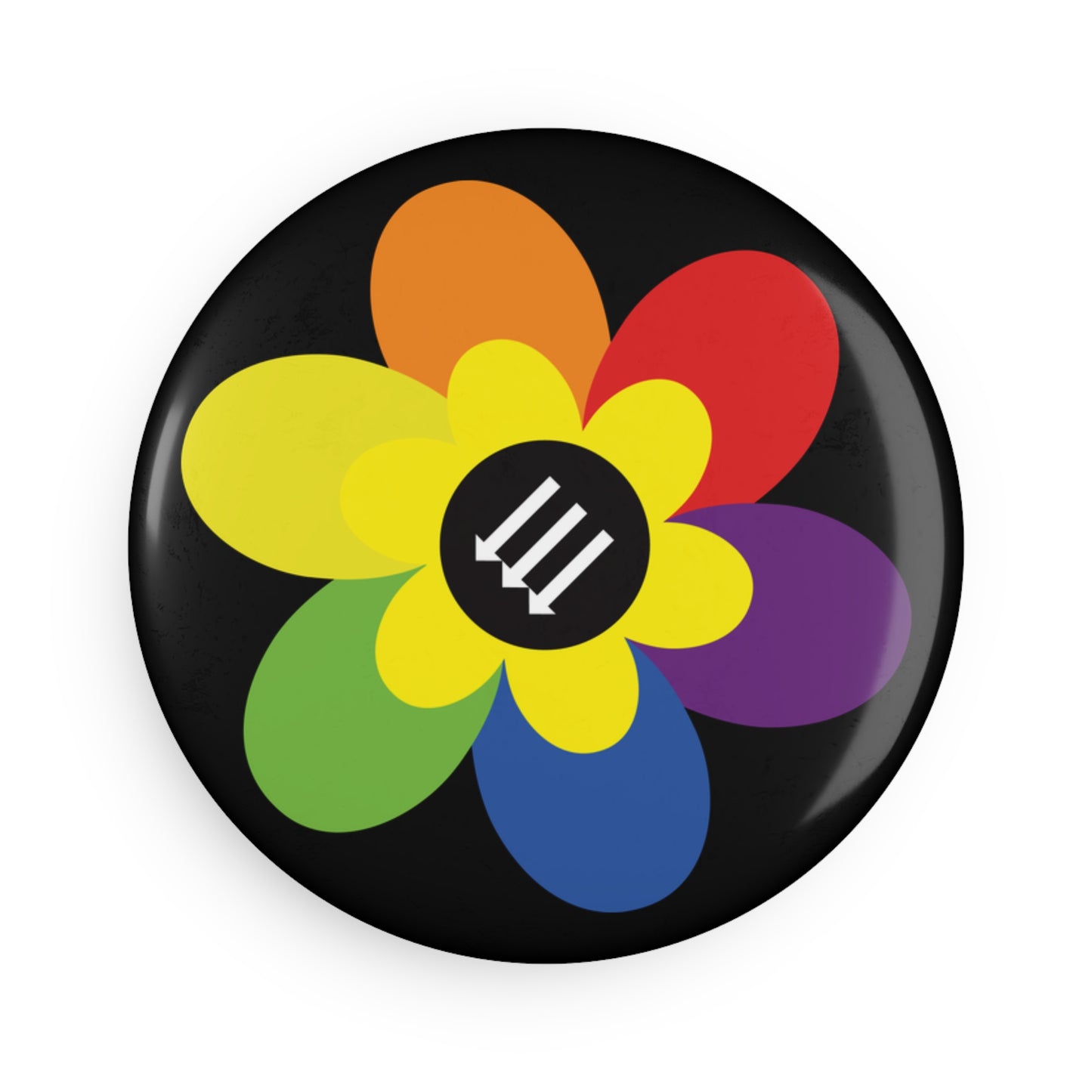 Flower Power - Round Button Magnet