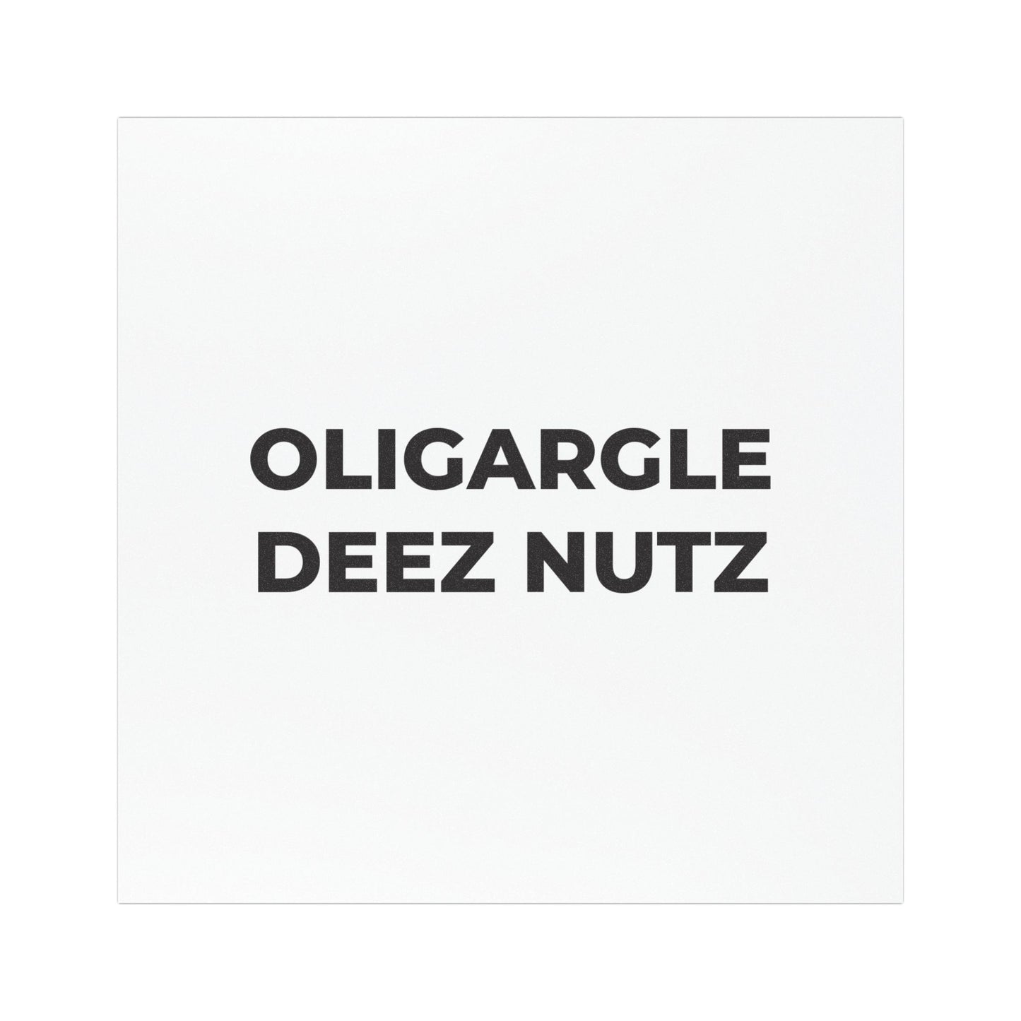 Car Magnet - Oligargle Deez Nutz - Free Oppression