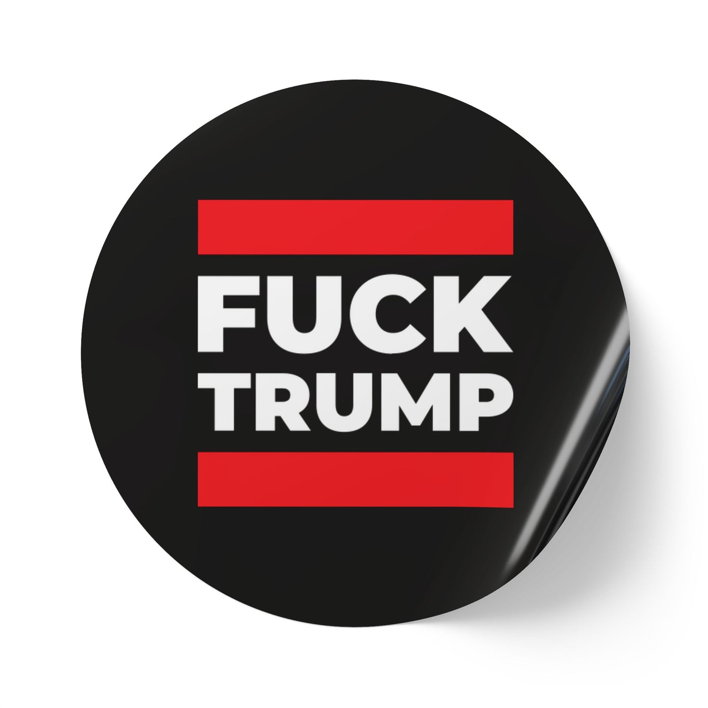 Fuck Trump Round Sticker Label Rolls