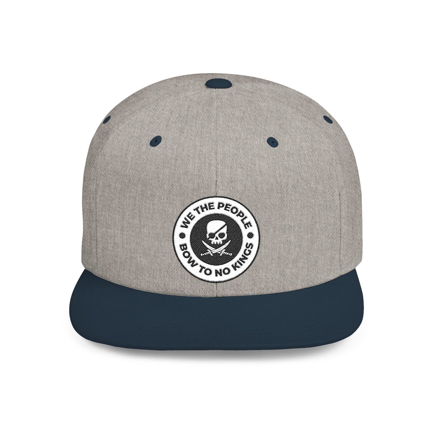 We The People Bow To No Kings – Flat Bill Snapback Hat