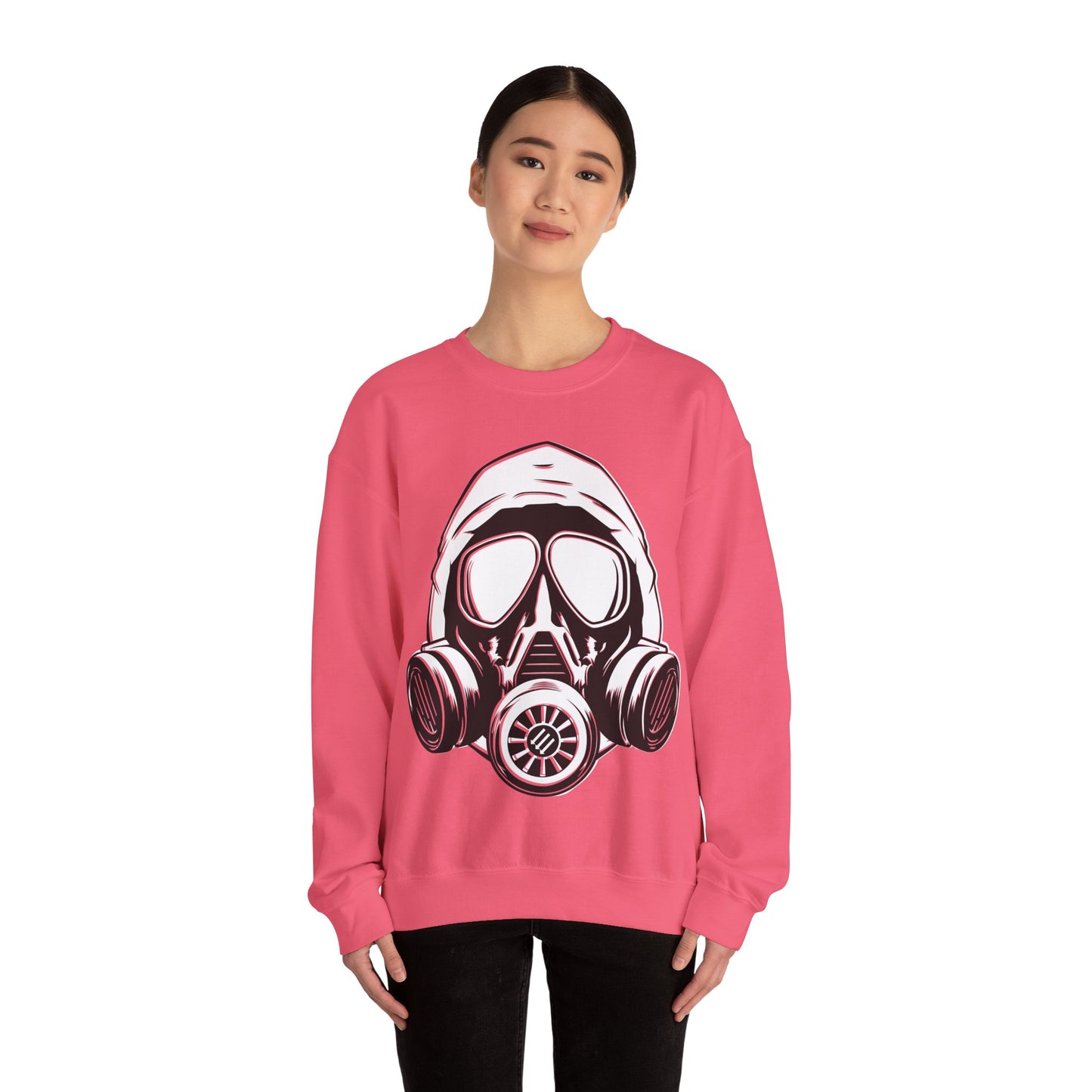 Hooded Antifa Gasmask Three Arrows - Sweatshirt