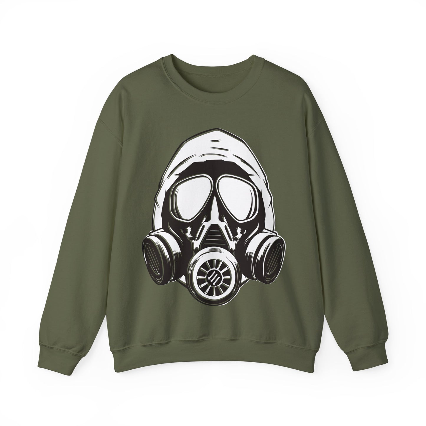 Hooded Antifa Gasmask Three Arrows - Sweatshirt