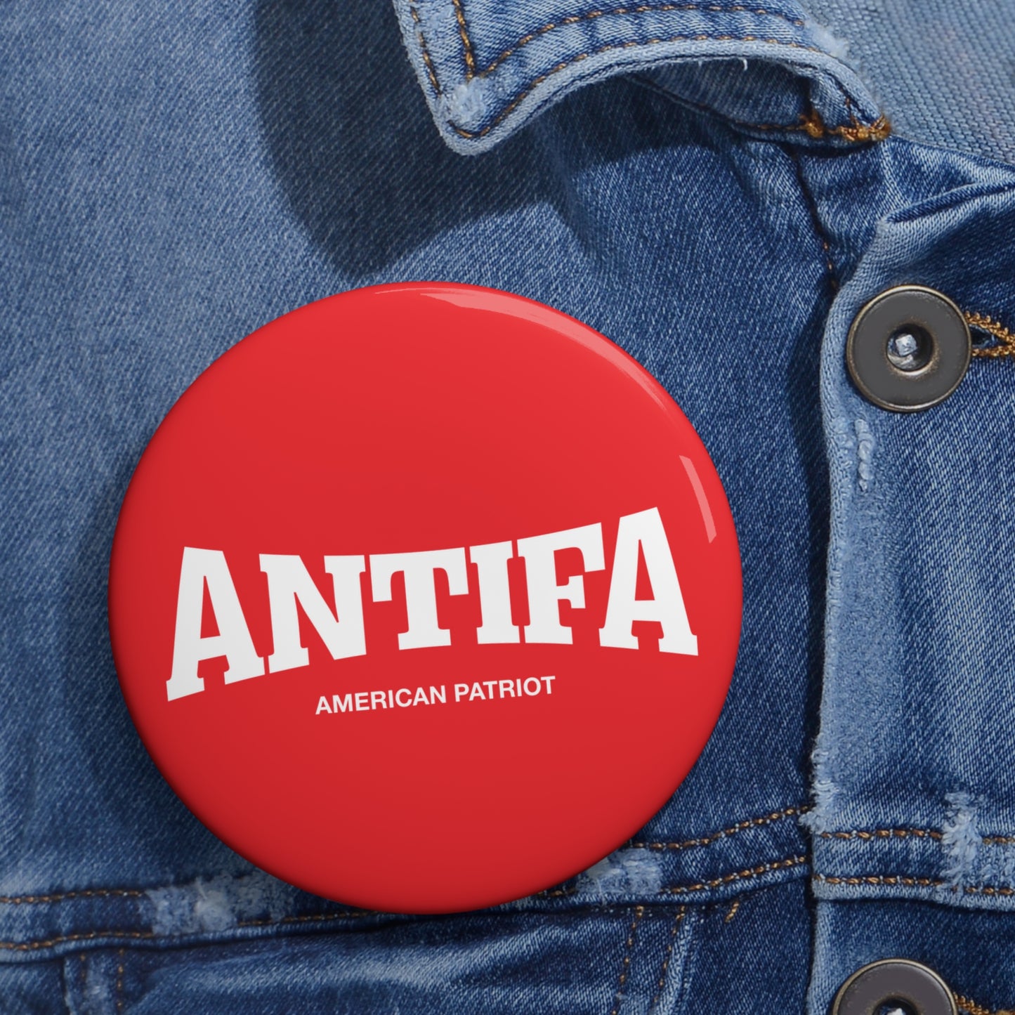 Antifa American Patriot - Pin Button
