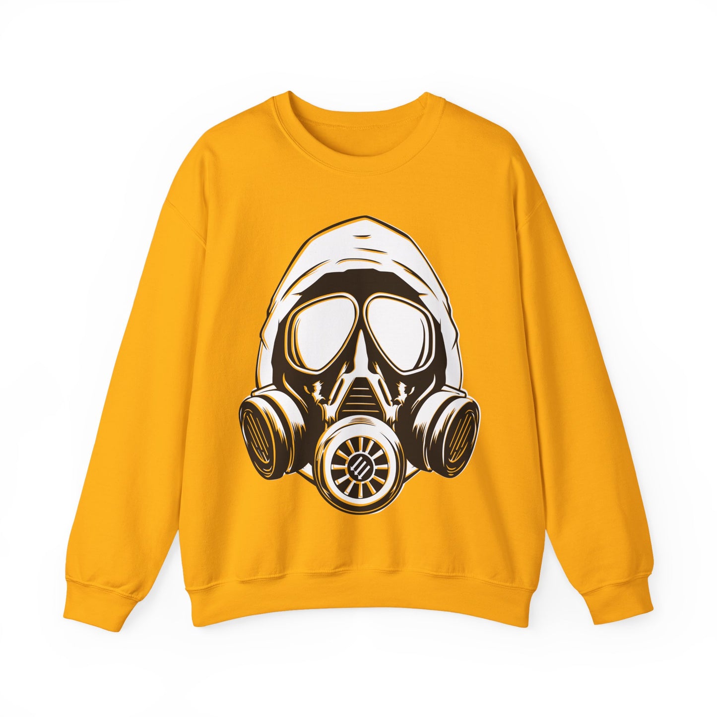 Hooded Antifa Gasmask Three Arrows - Sweatshirt