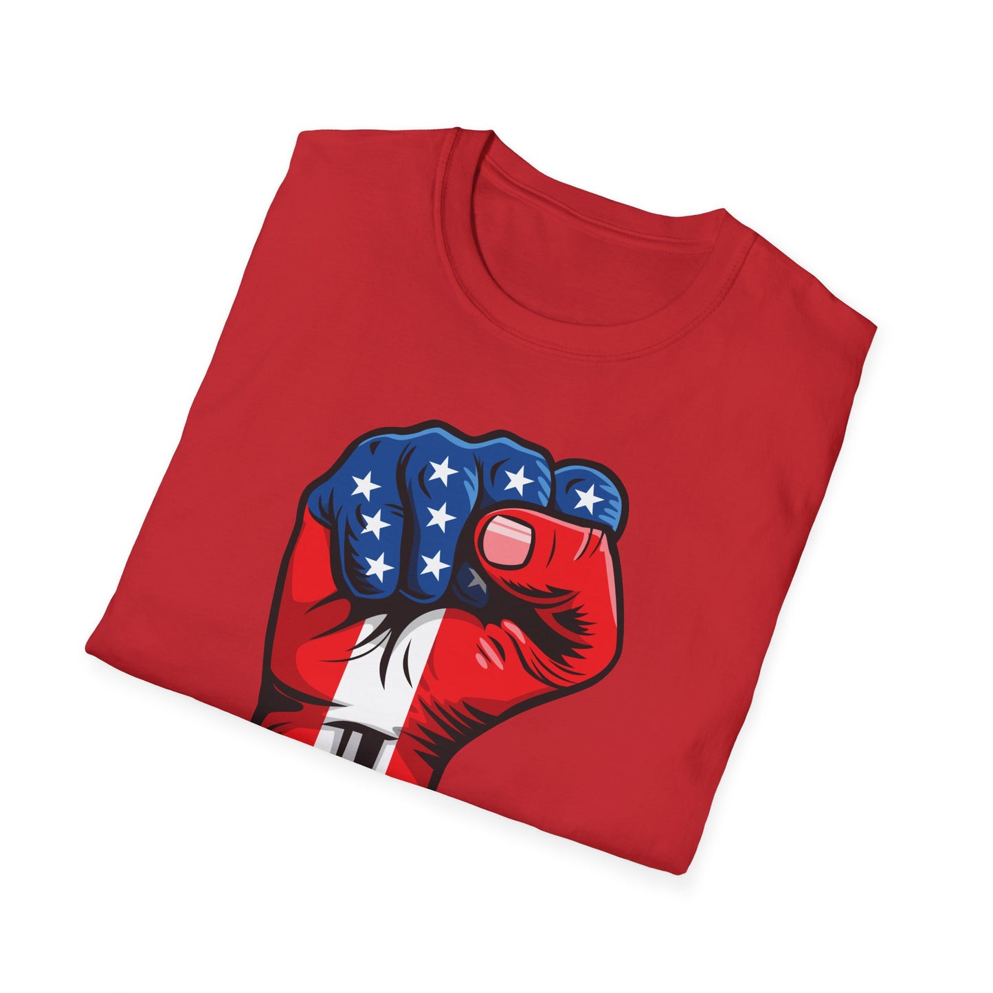 American Painted Hand – Patriotic Protest & Democracy T-Shirt
