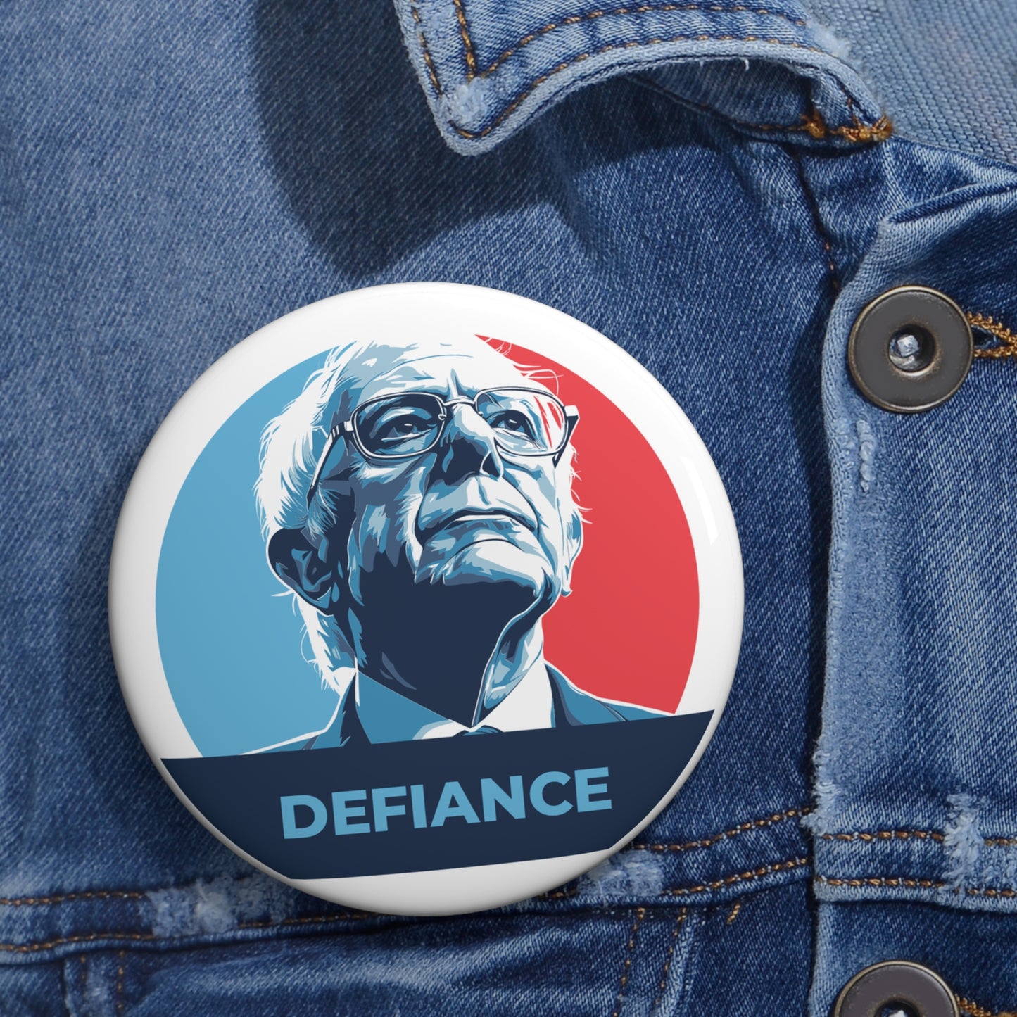 Bernie Sanders Defiance - Pin Button