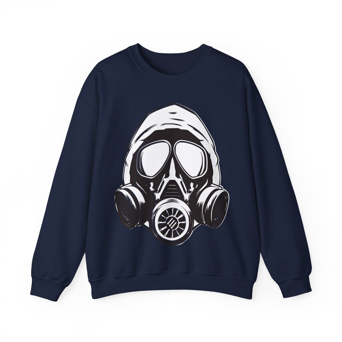 Hooded Antifa Gasmask Three Arrows - Sweatshirt