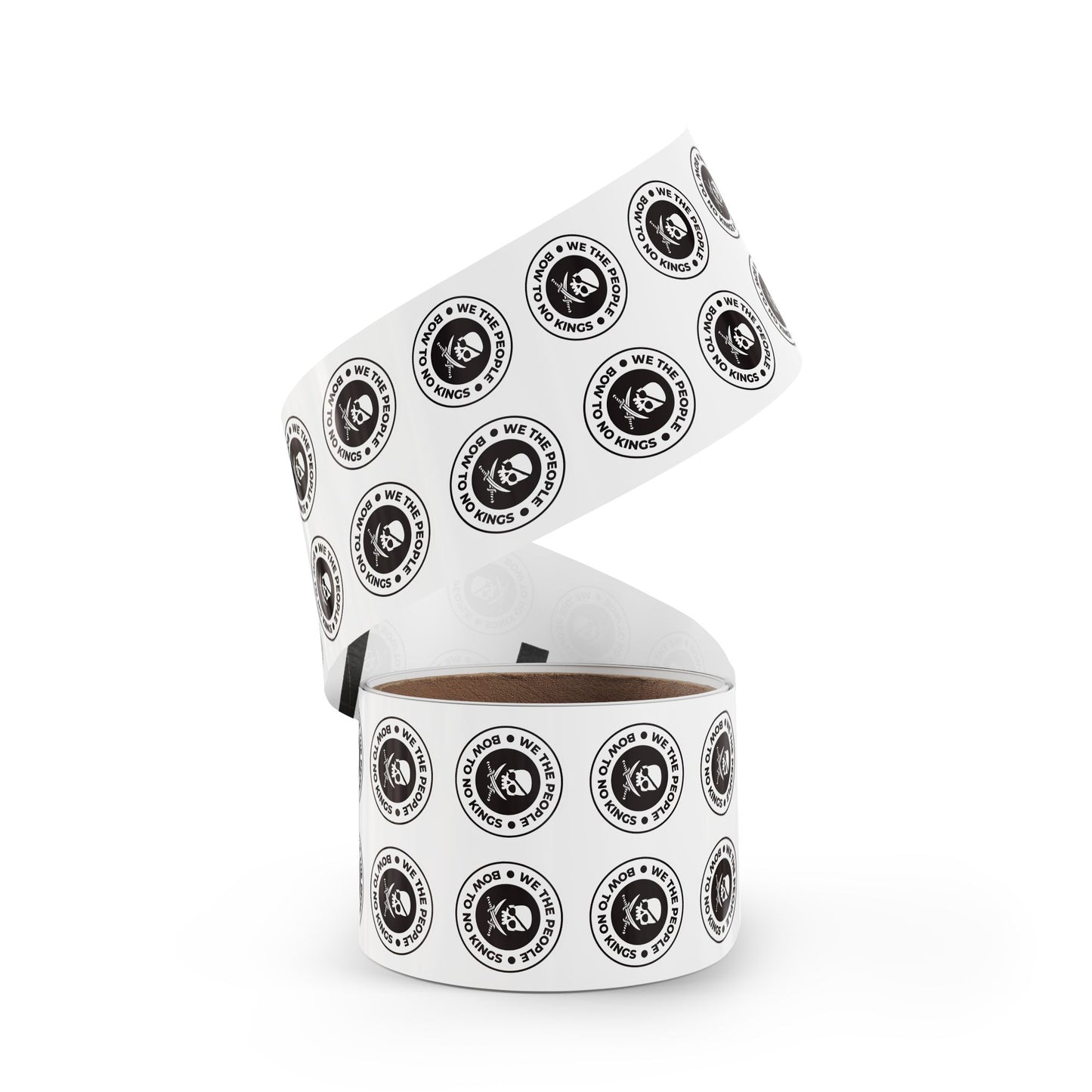 We The People Bow To No Kings Round Sticker Label Rolls