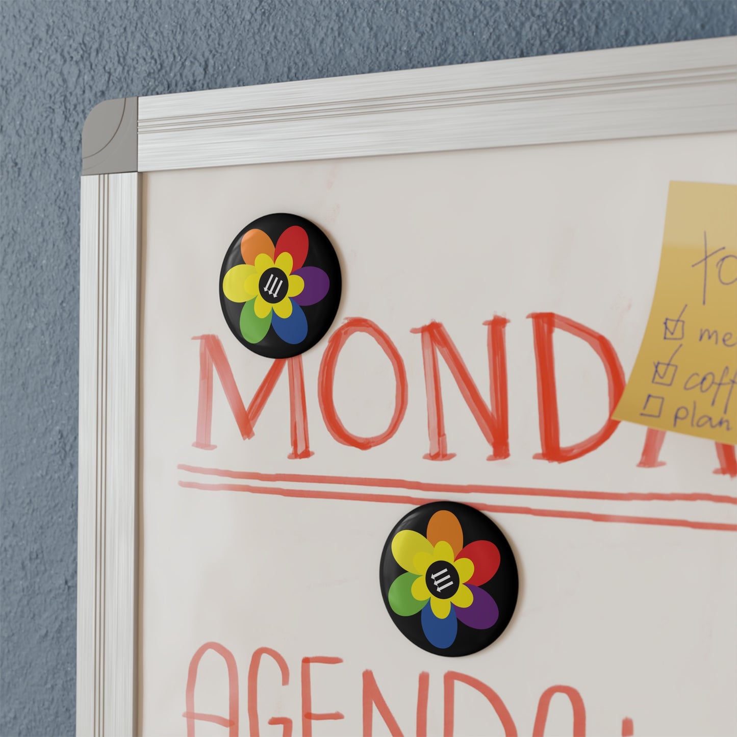Flower Power - Round Button Magnet