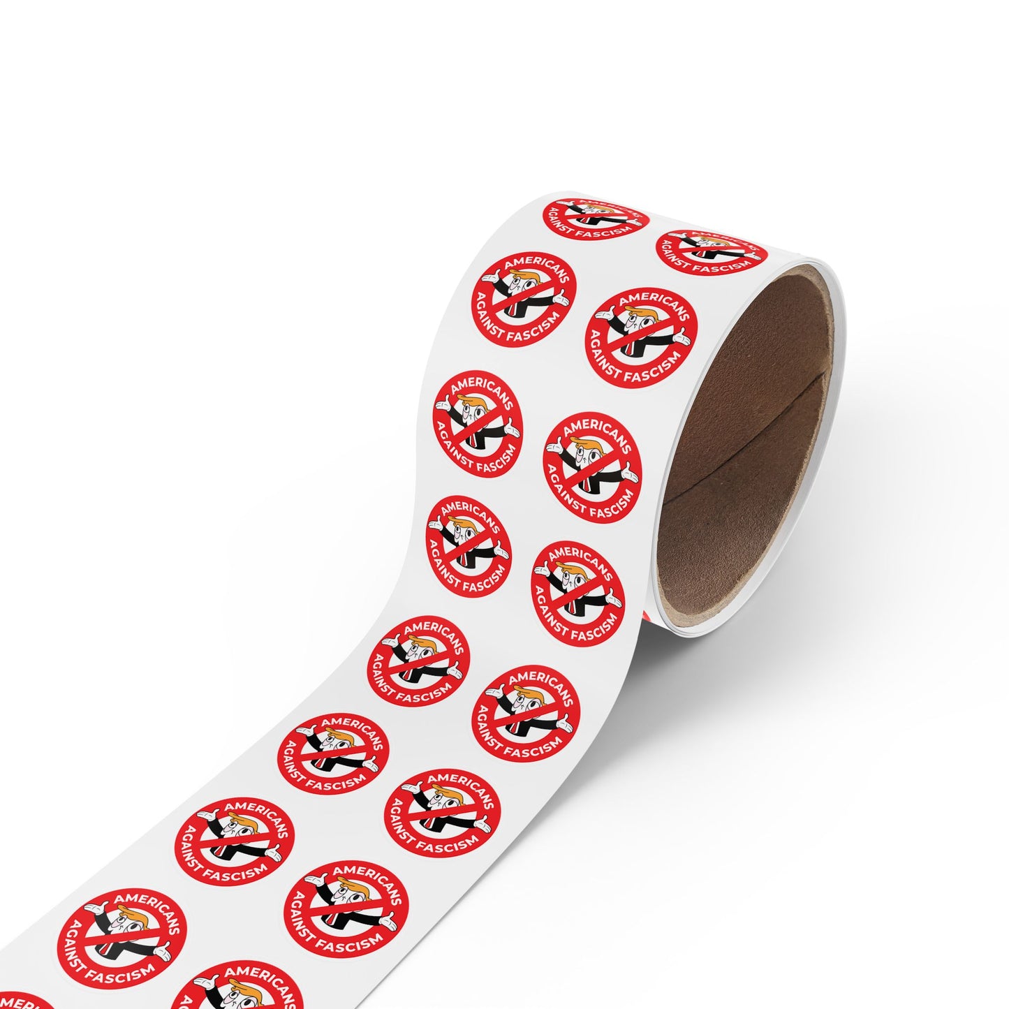 Americans Against Fascism Round Sticker Label Rolls Bulk