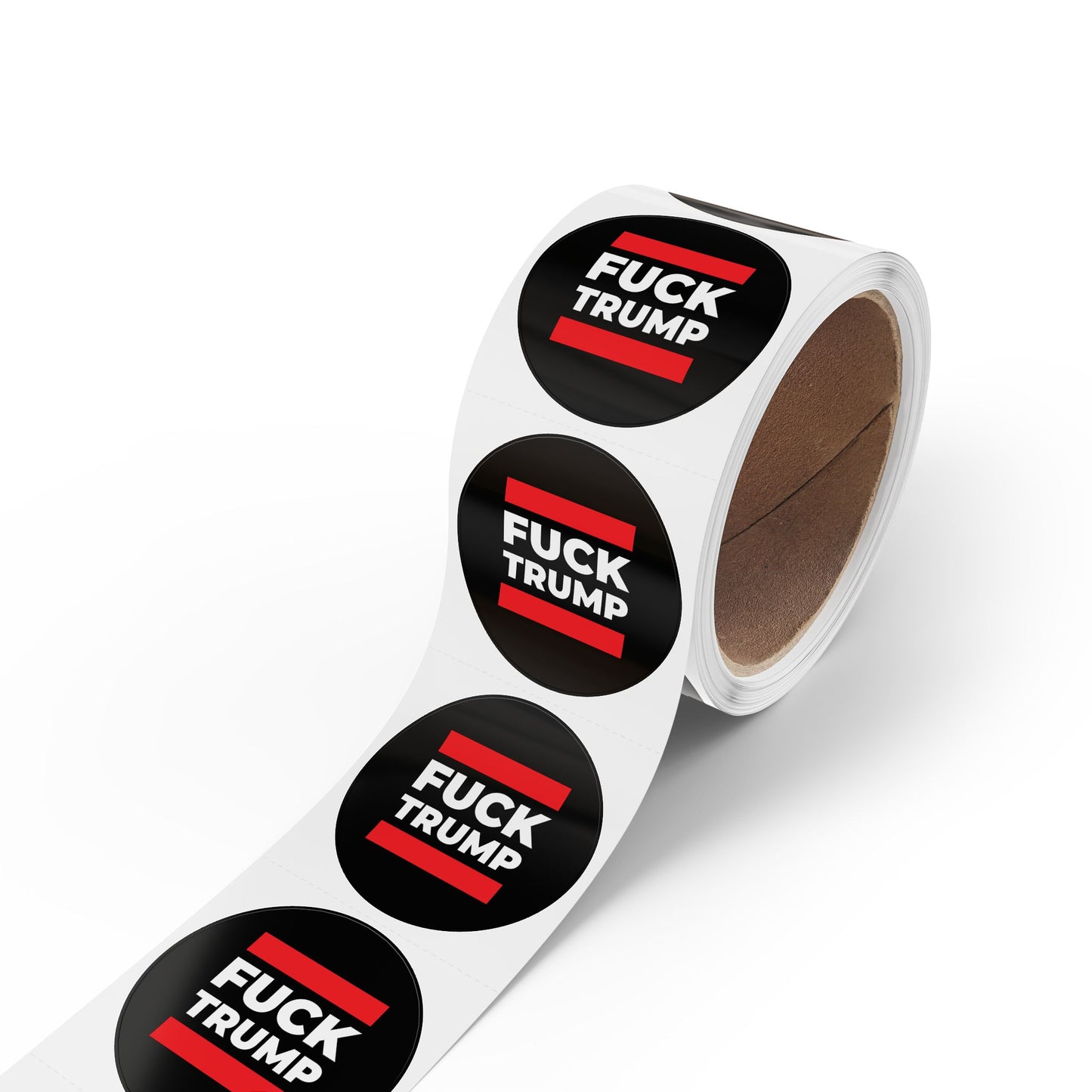Fuck Trump Round Sticker Label Rolls