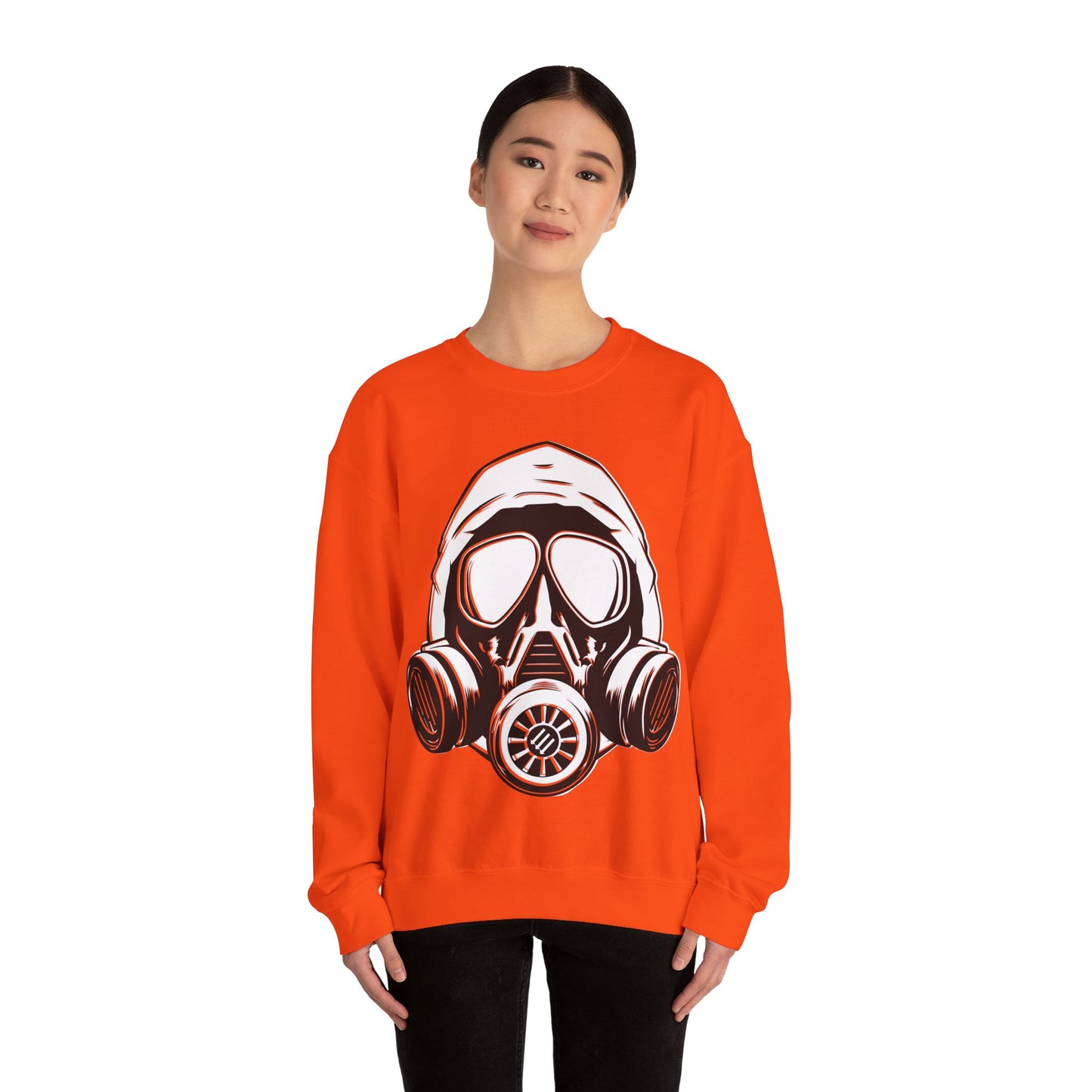 Hooded Antifa Gasmask Three Arrows - Sweatshirt