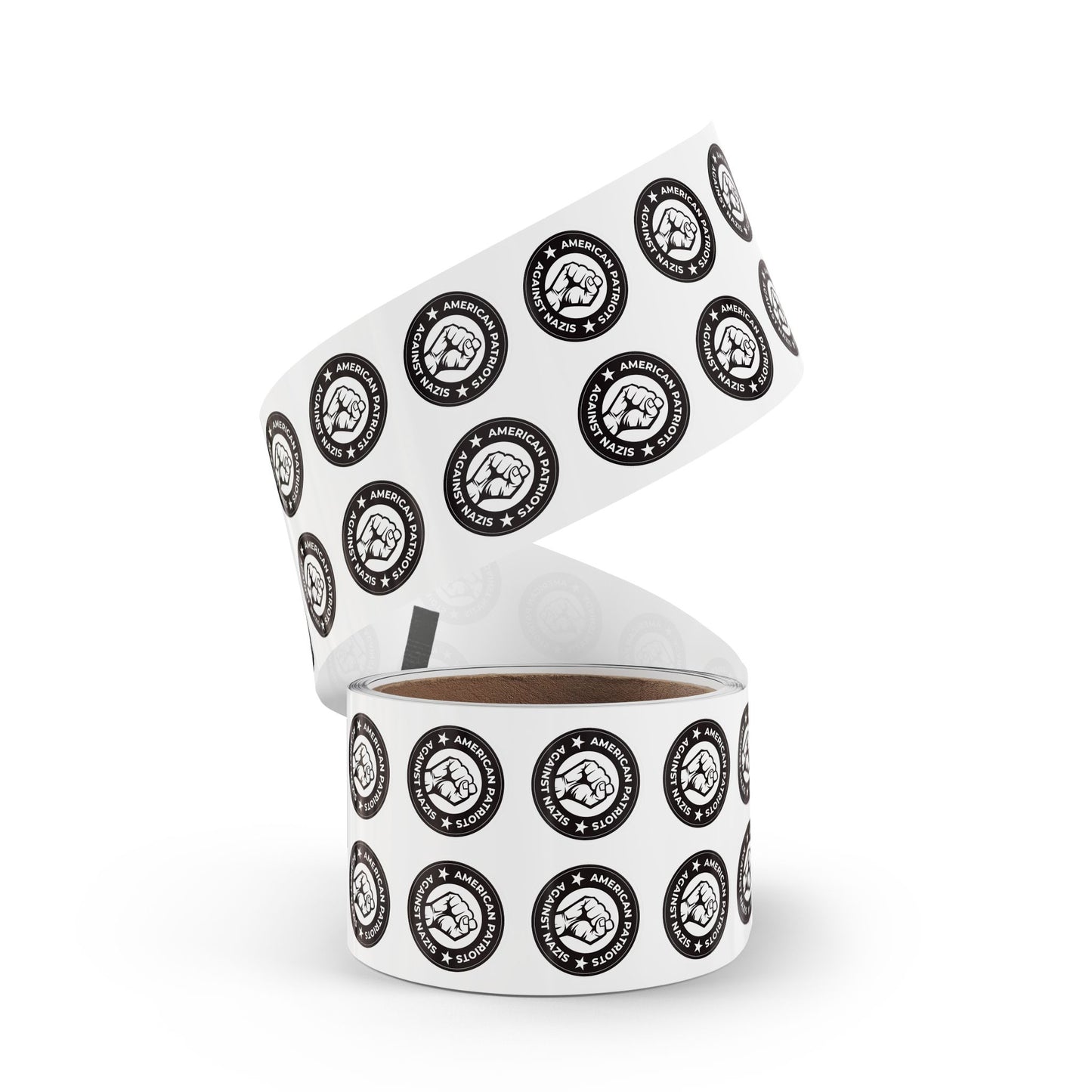 American Patriots Against Nazis Round Sticker Label Rolls