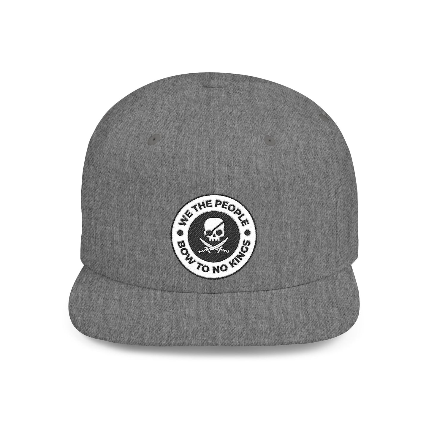 We The People Bow To No Kings – Flat Bill Snapback Hat