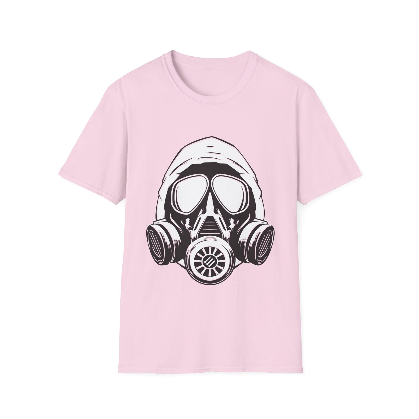 Hooded Antifa Gasmask Three Arrows T-shirt