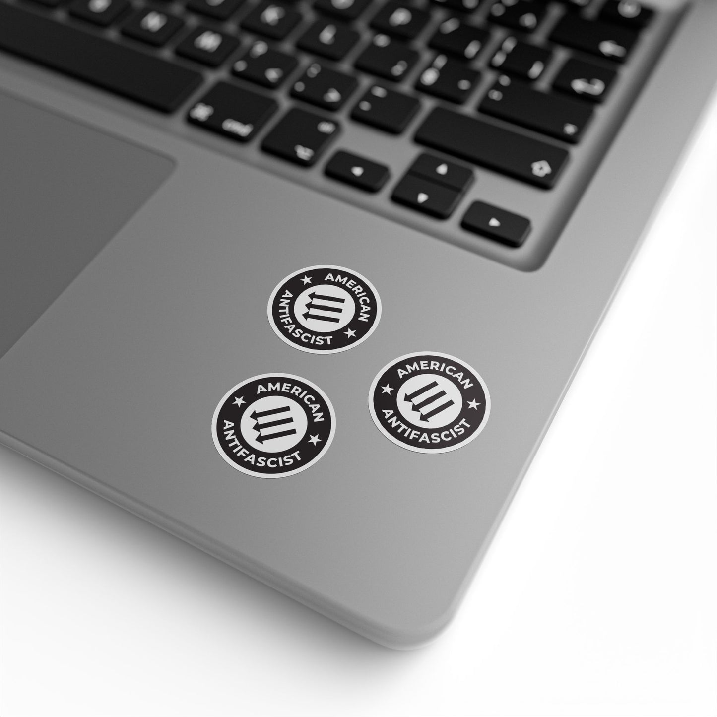 American Antifascist Round Sticker Label Rolls
