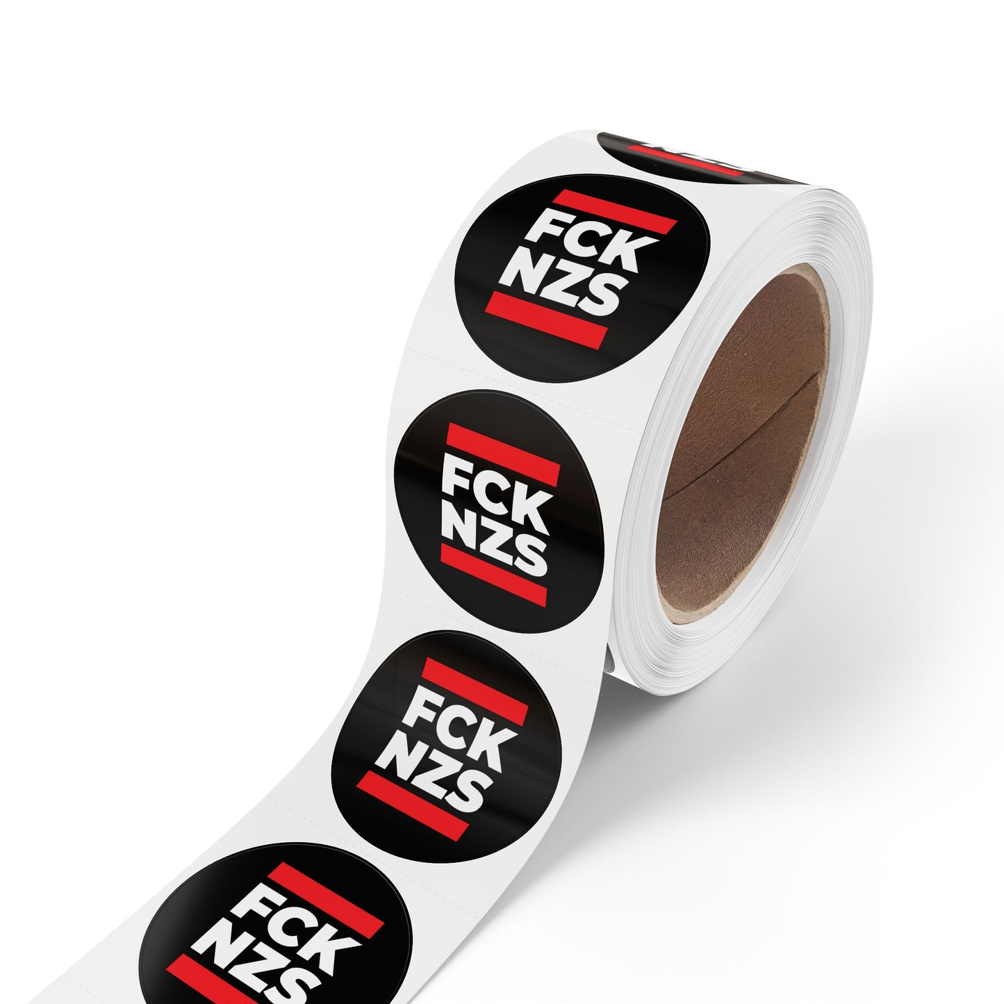 Rouleaux d'étiquettes autocollantes rondes FCK NZS