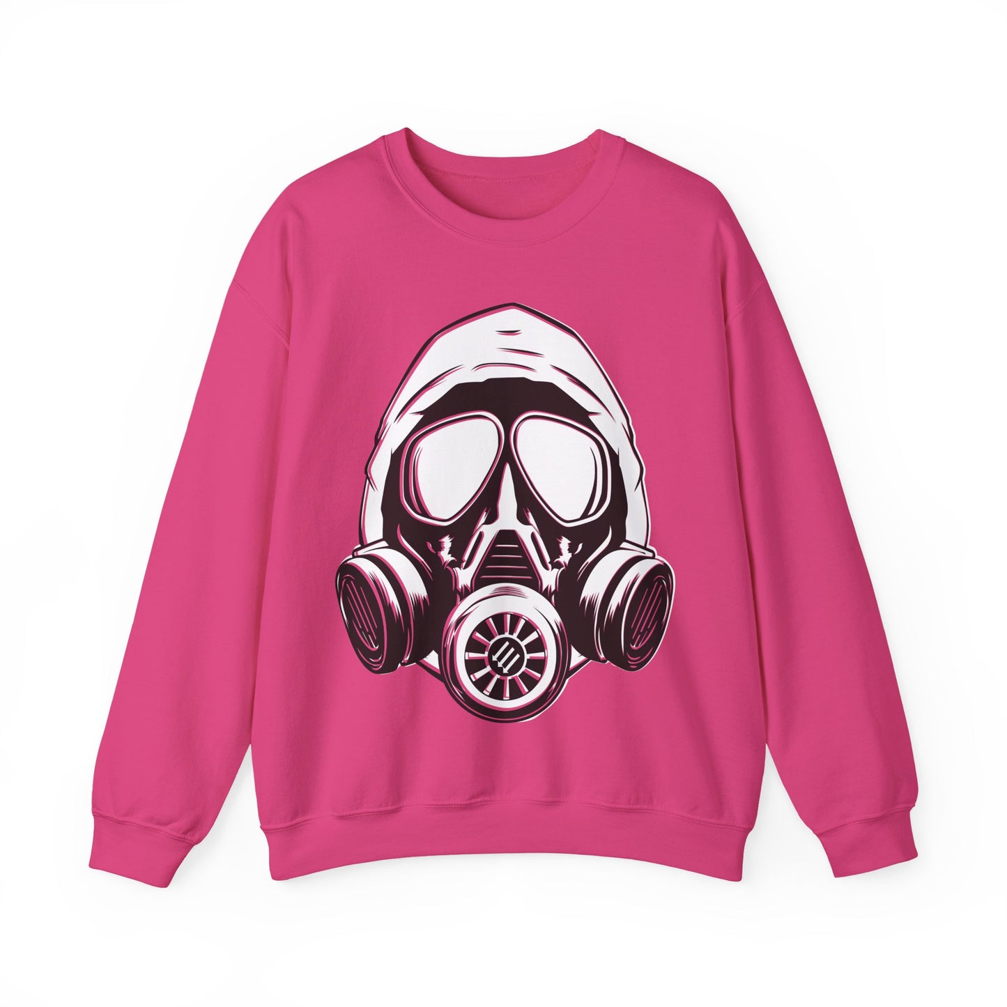 Hooded Antifa Gasmask Three Arrows - Sweatshirt