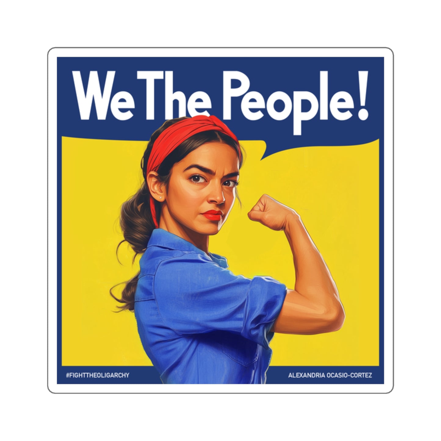 We The People - Square Stickers - Free Oppression