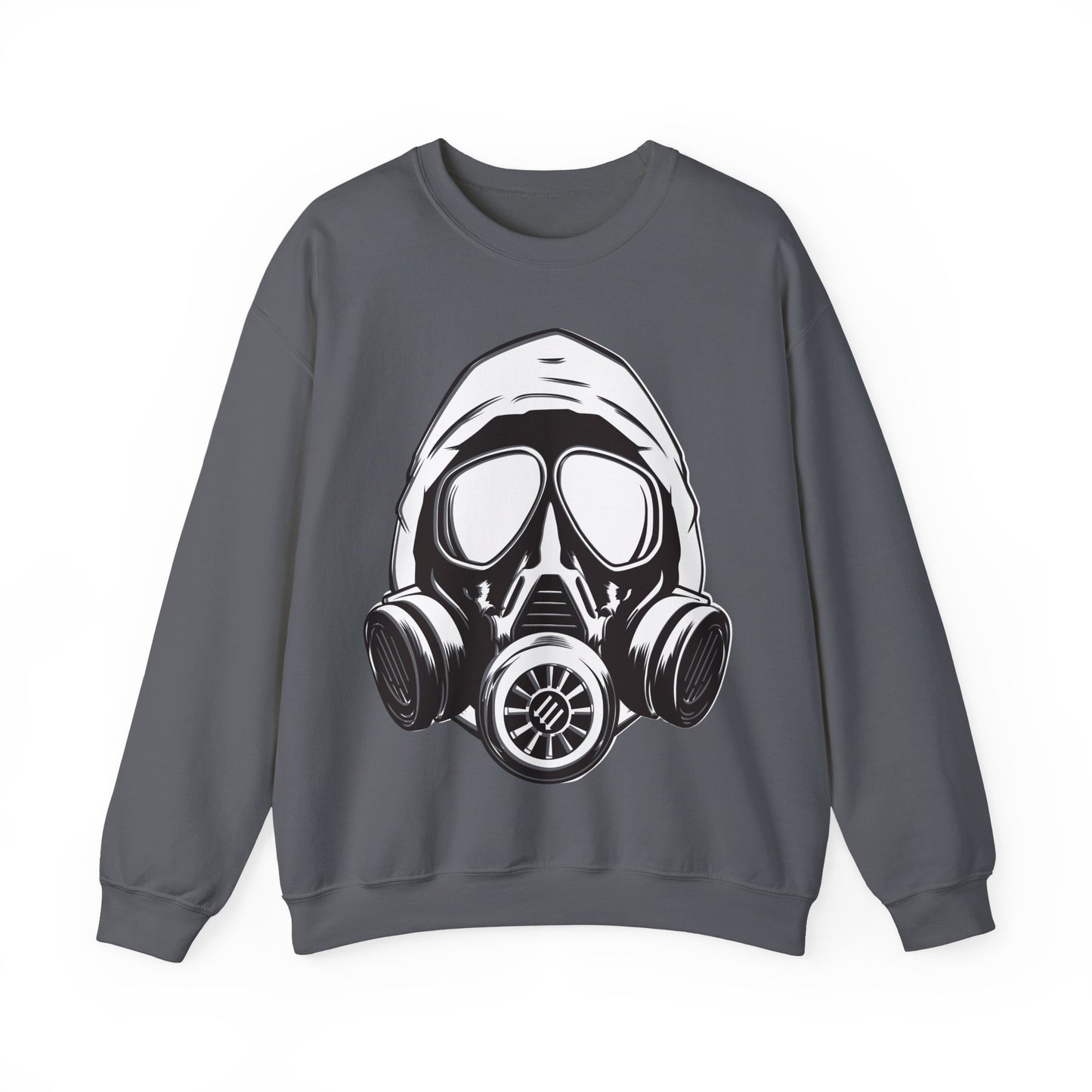 Hooded Antifa Gasmask Three Arrows - Sweatshirt