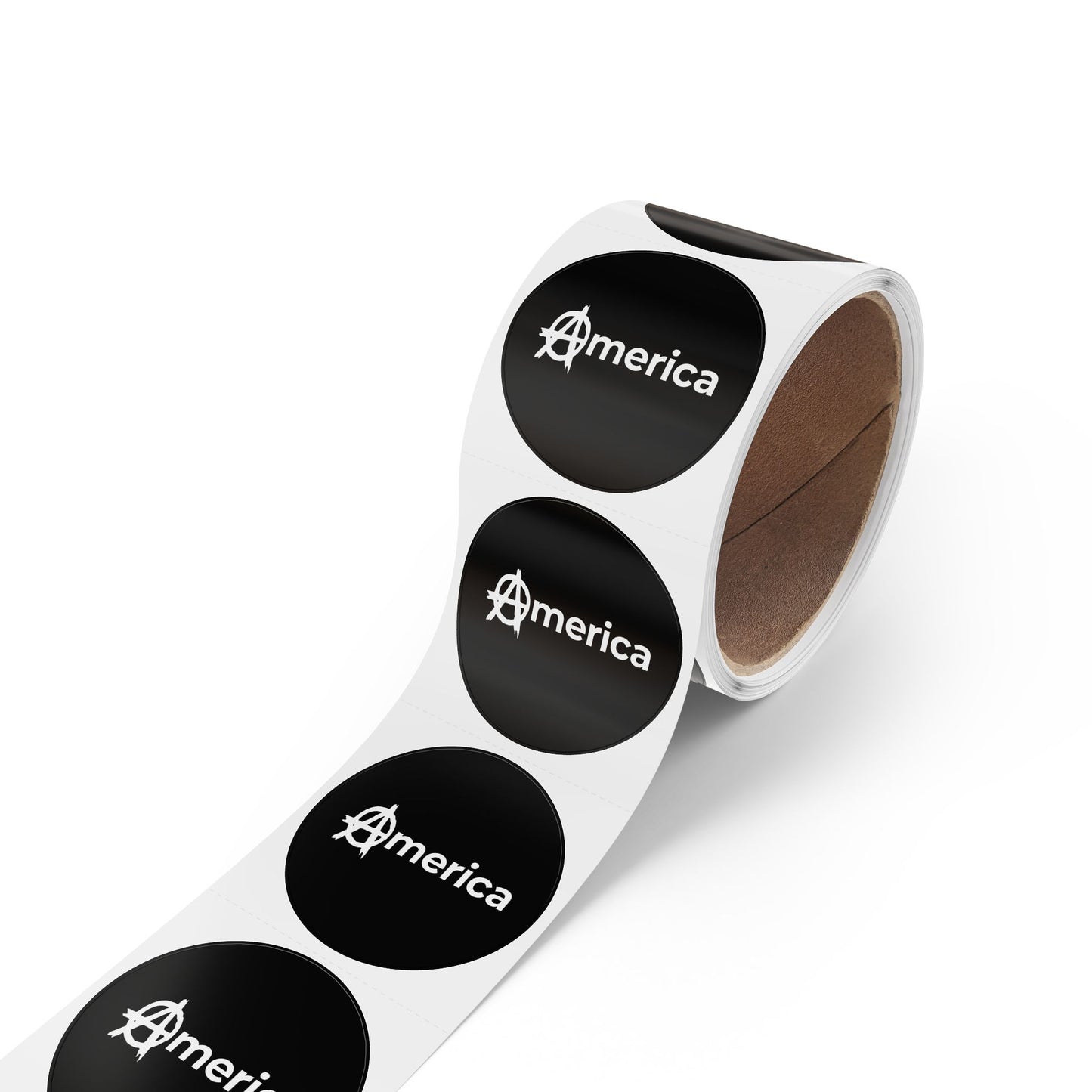 America Round Sticker Label Rolls