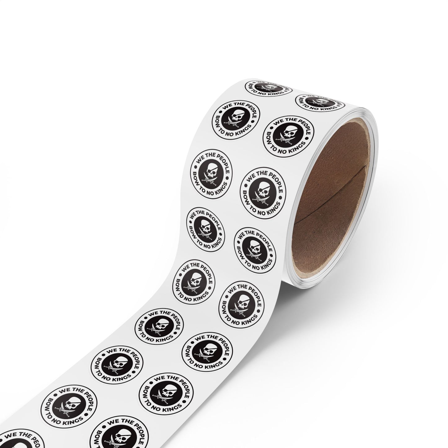 We The People Bow To No Kings Round Sticker Label Rolls