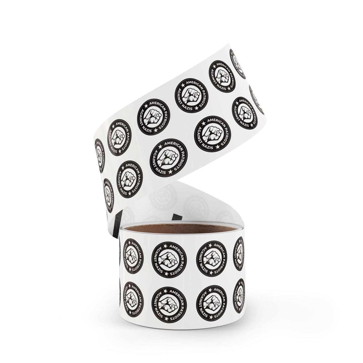 American Patriots Against Nazis Round Sticker Label Rolls