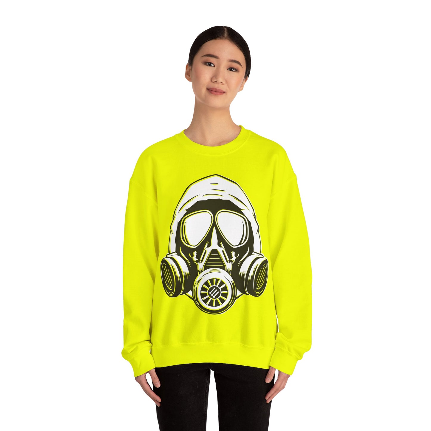Hooded Antifa Gasmask Three Arrows - Sweatshirt