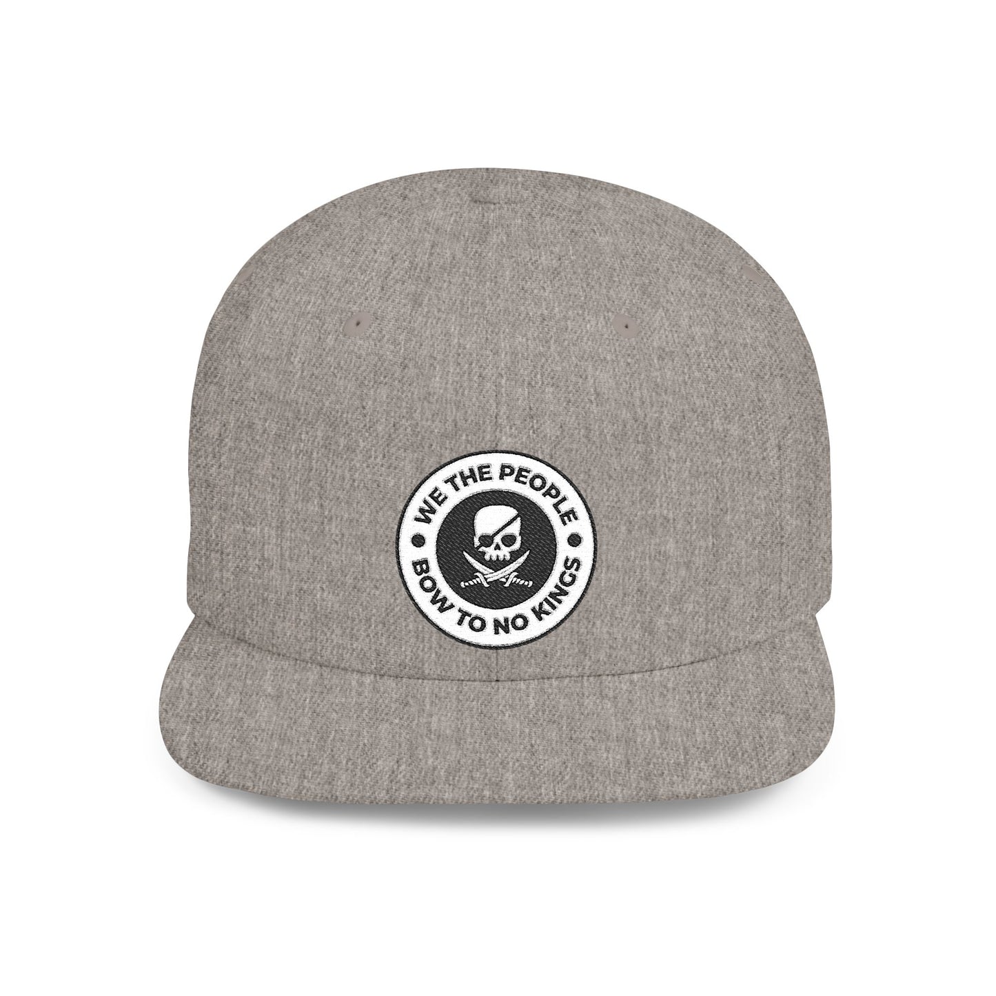 We The People Bow To No Kings – Flat Bill Snapback Hat