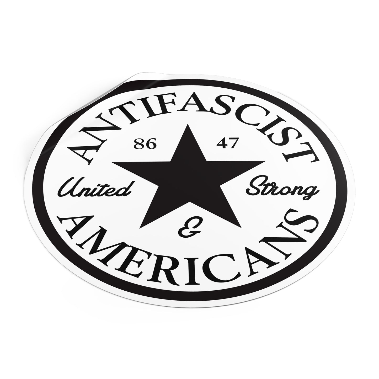 Antifascist Americans - Round Vinyl Stickers