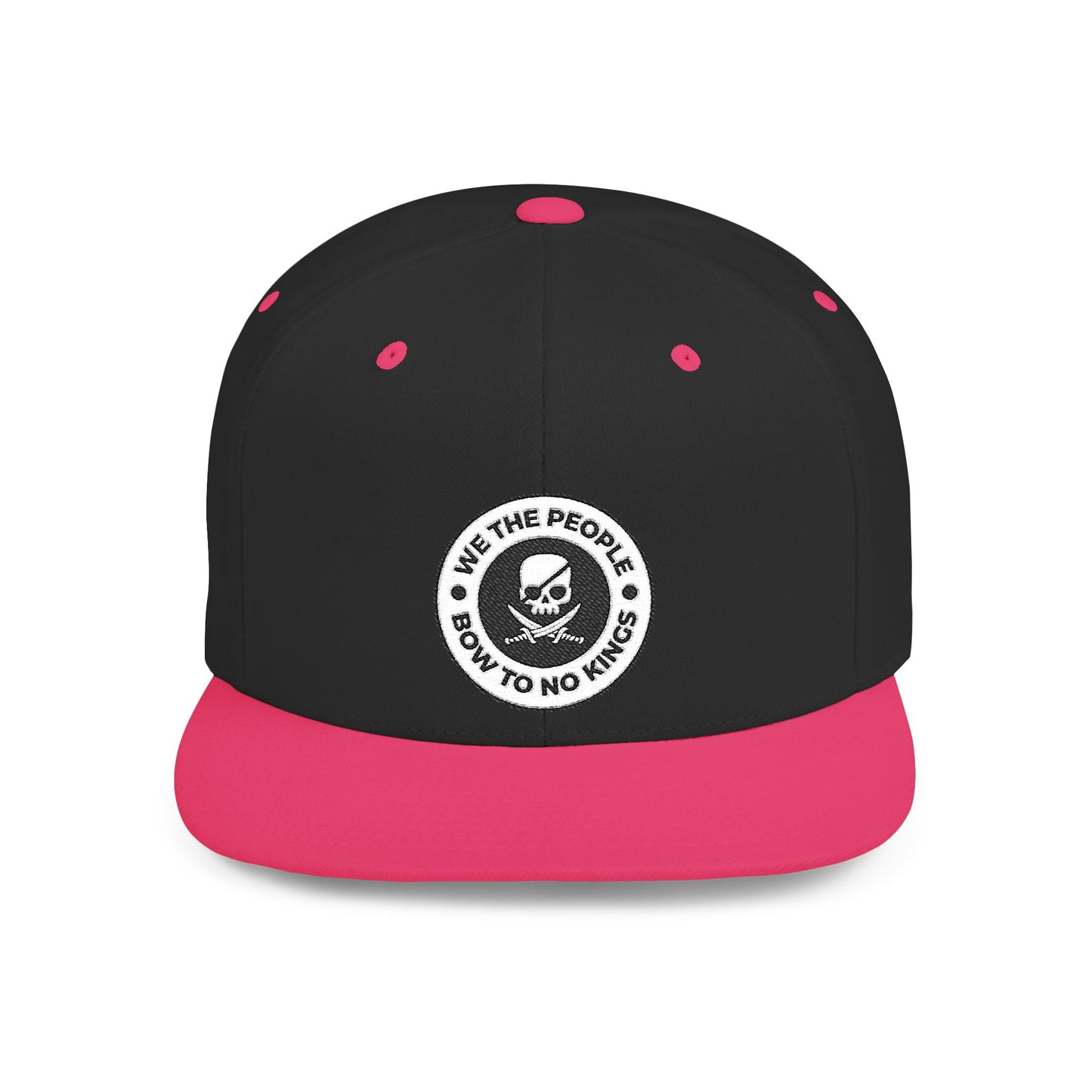 We The People Bow To No Kings – Flat Bill Snapback Hat