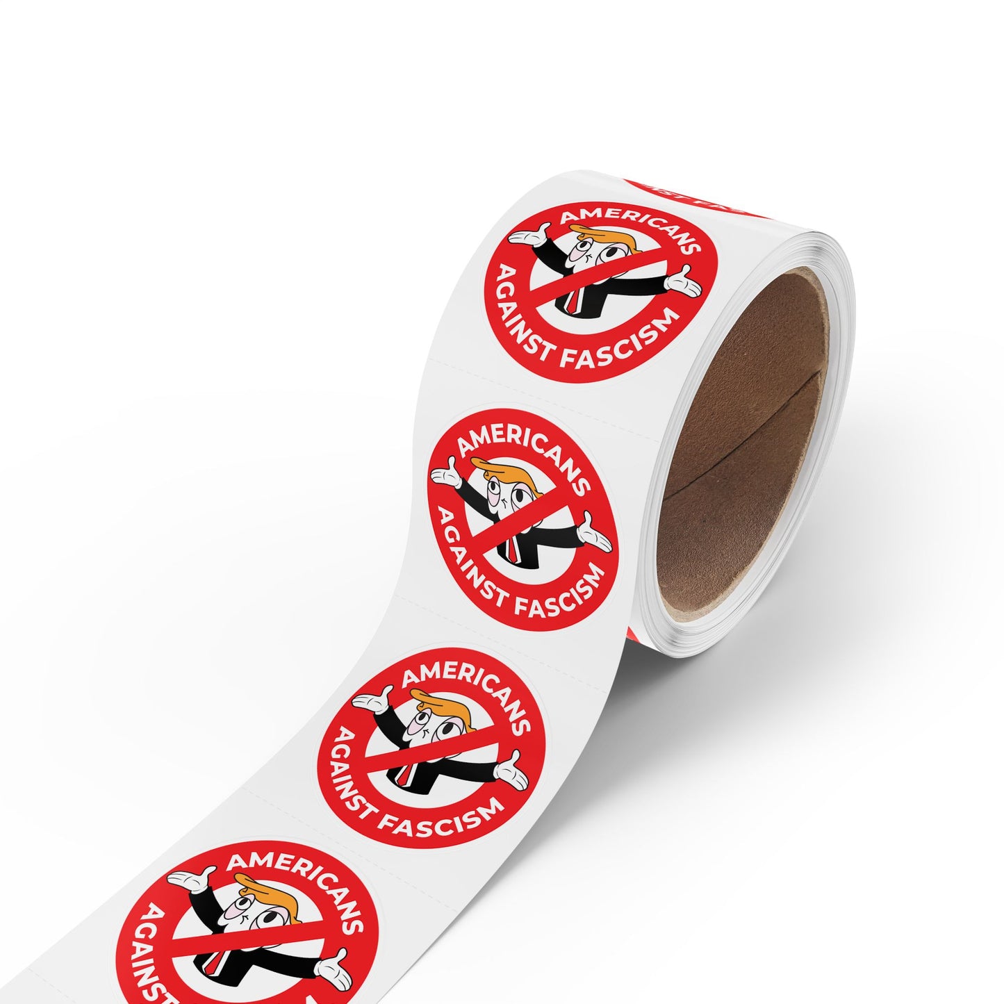 Americans Against Fascism Round Sticker Label Rolls Bulk