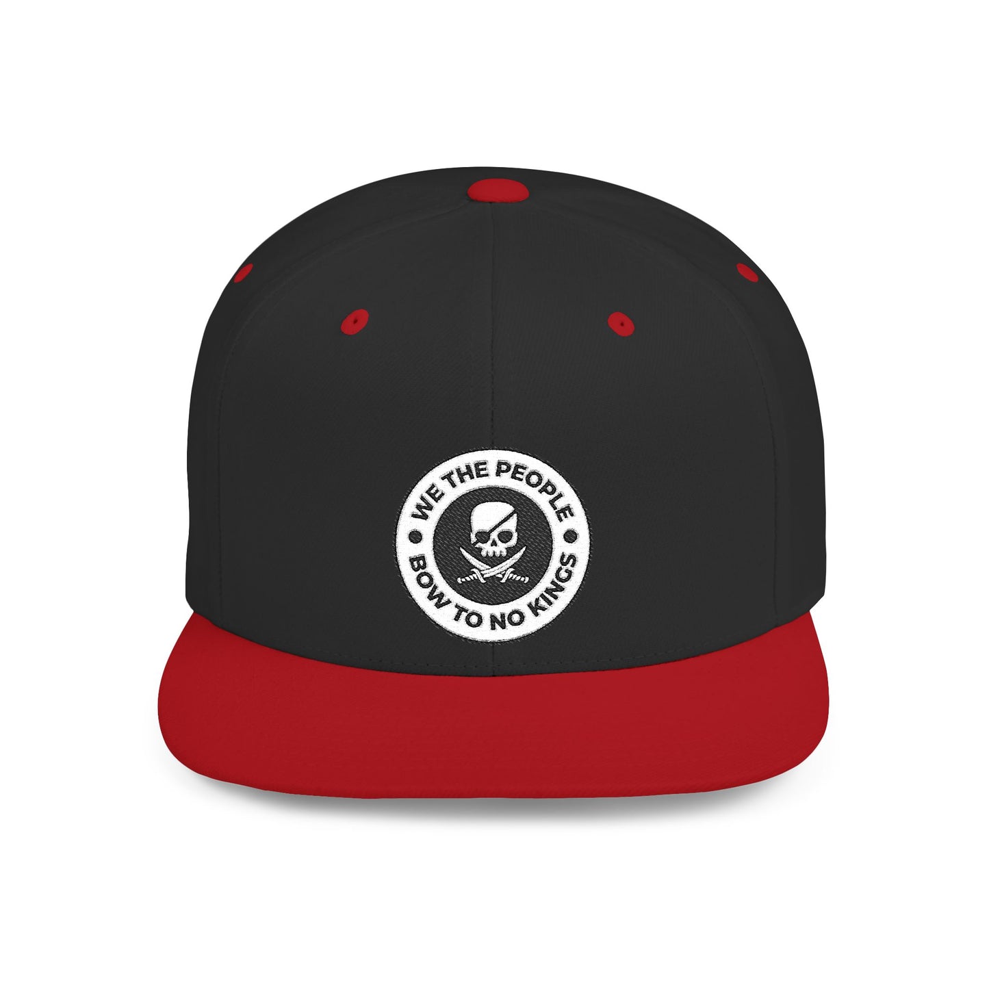 We The People Bow To No Kings – Flat Bill Snapback Hat