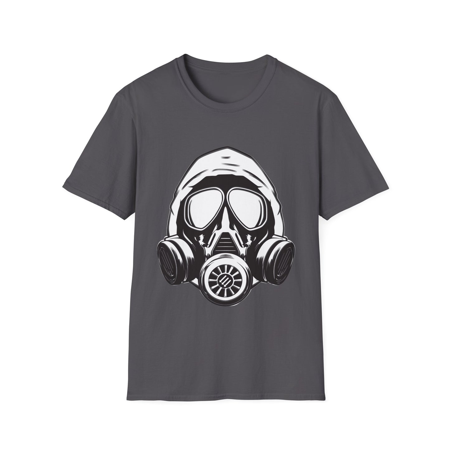Hooded Antifa Gasmask Three Arrows T-shirt