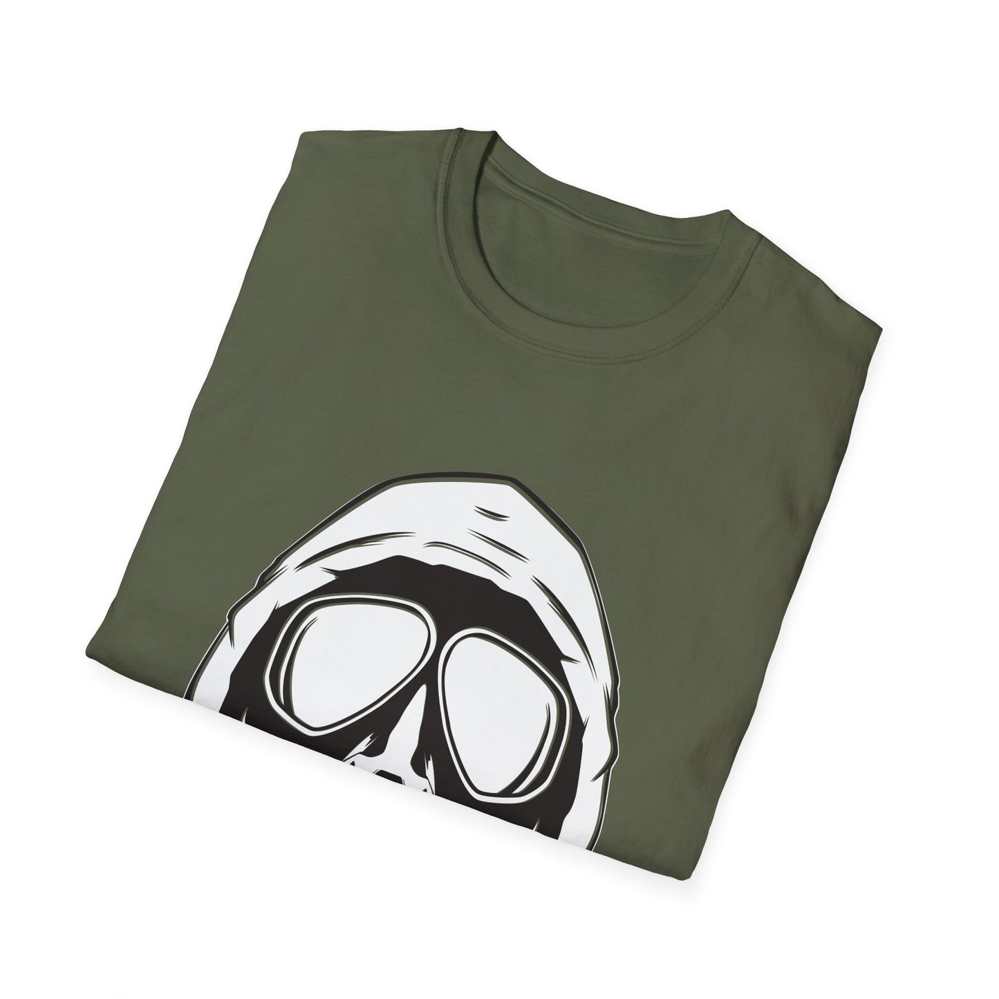Hooded Antifa Gasmask Three Arrows T-shirt