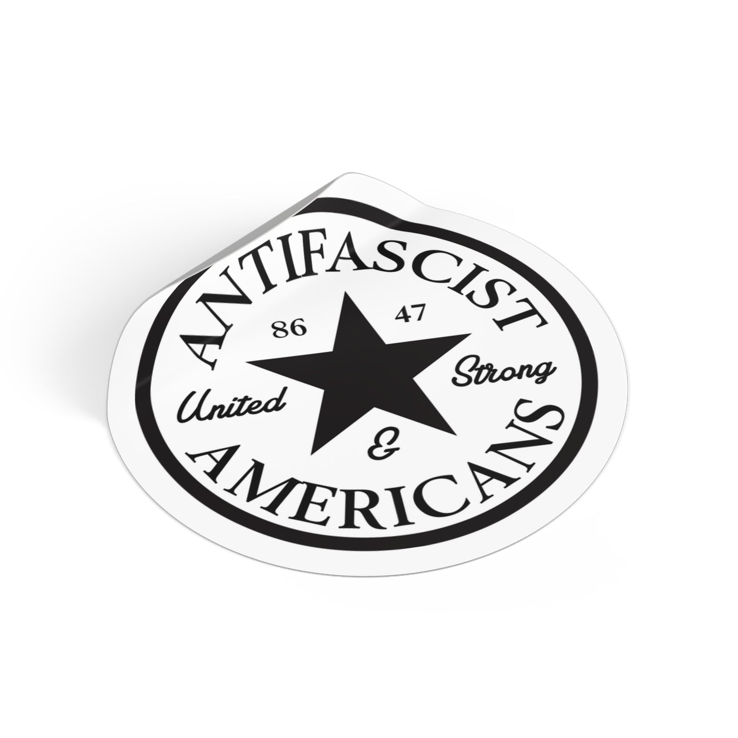 Antifascist Americans - Round Vinyl Stickers