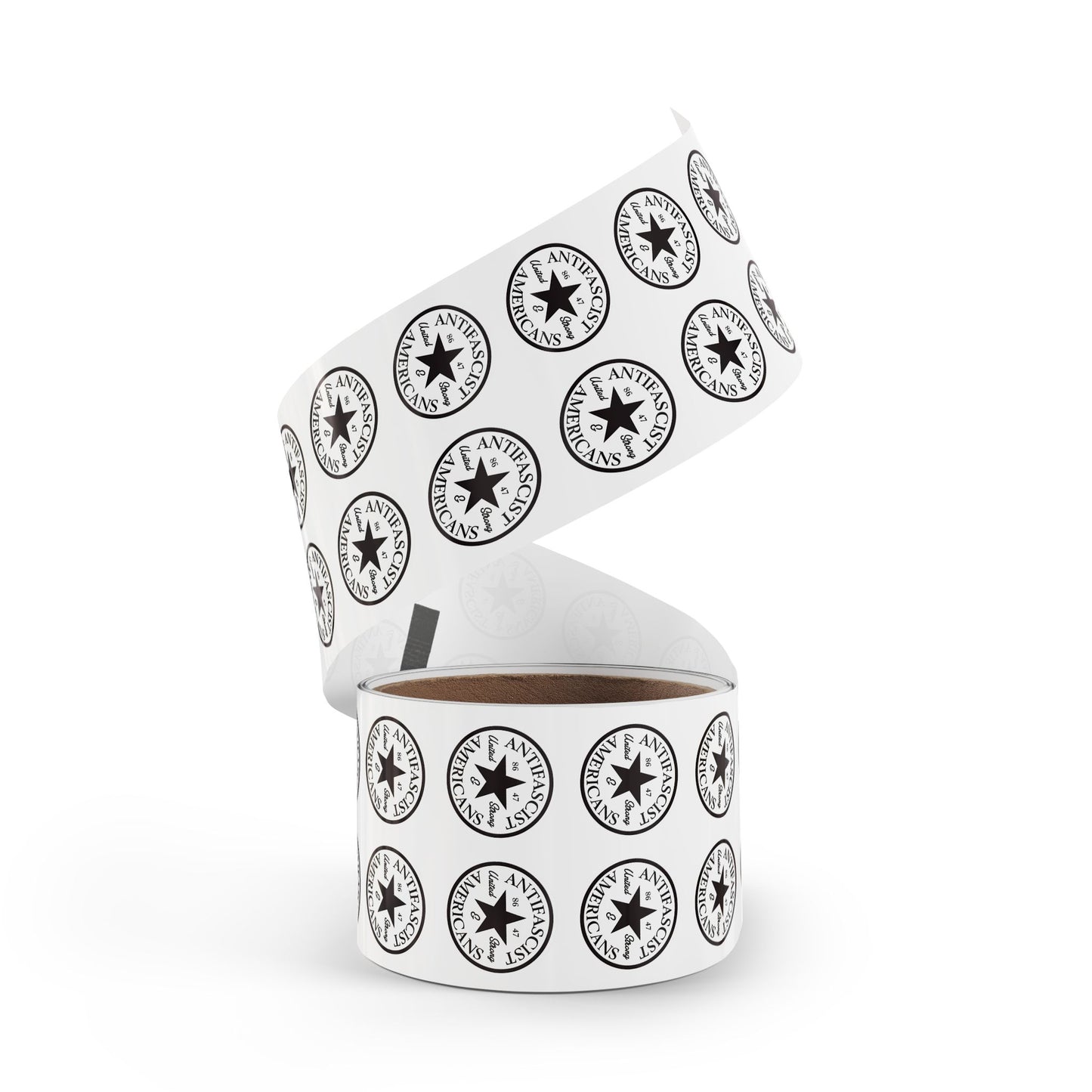 Antifascist Americans Round Sticker Label Rolls